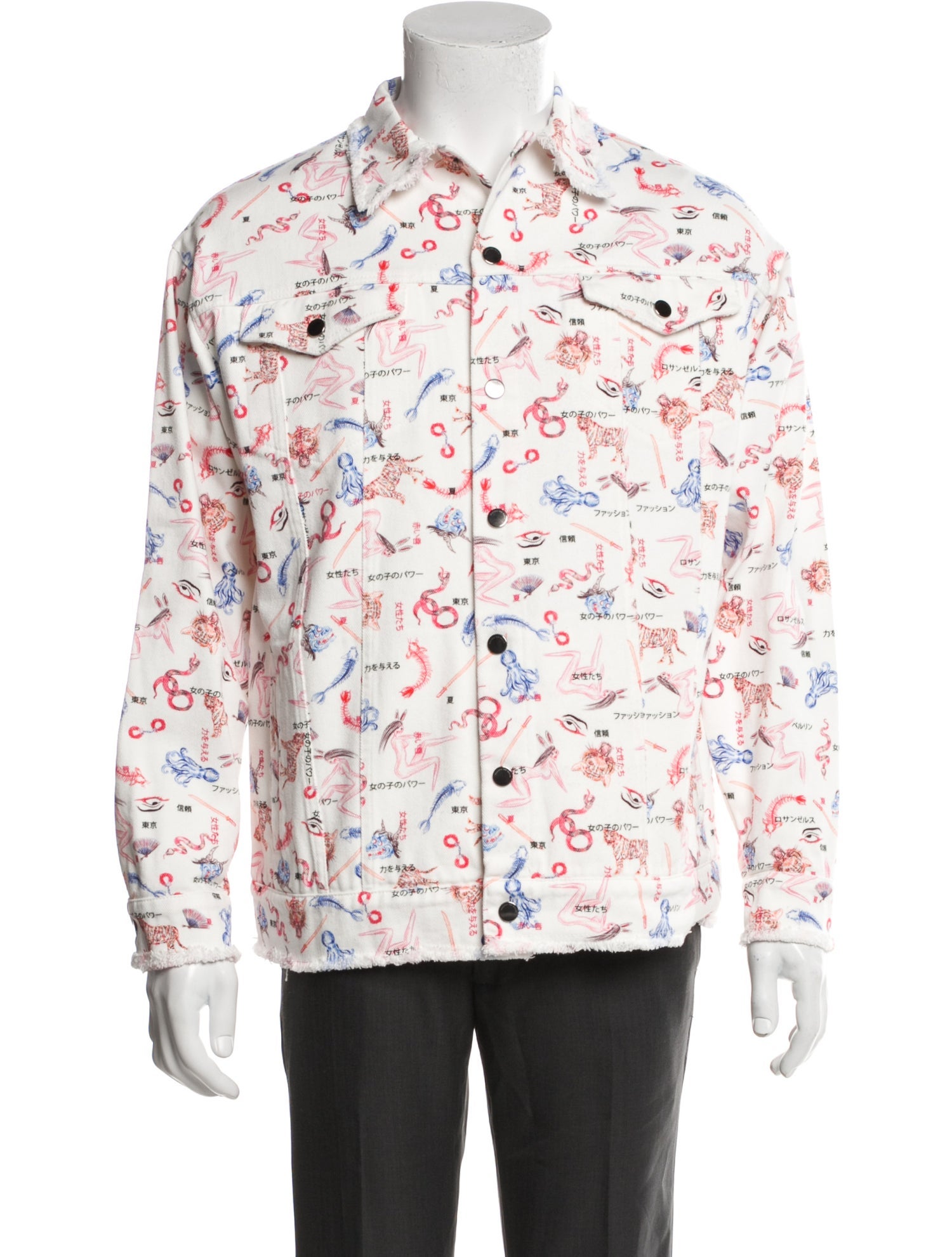 Marcell Von Berlin Printed Trucker Jacket w/ Tags