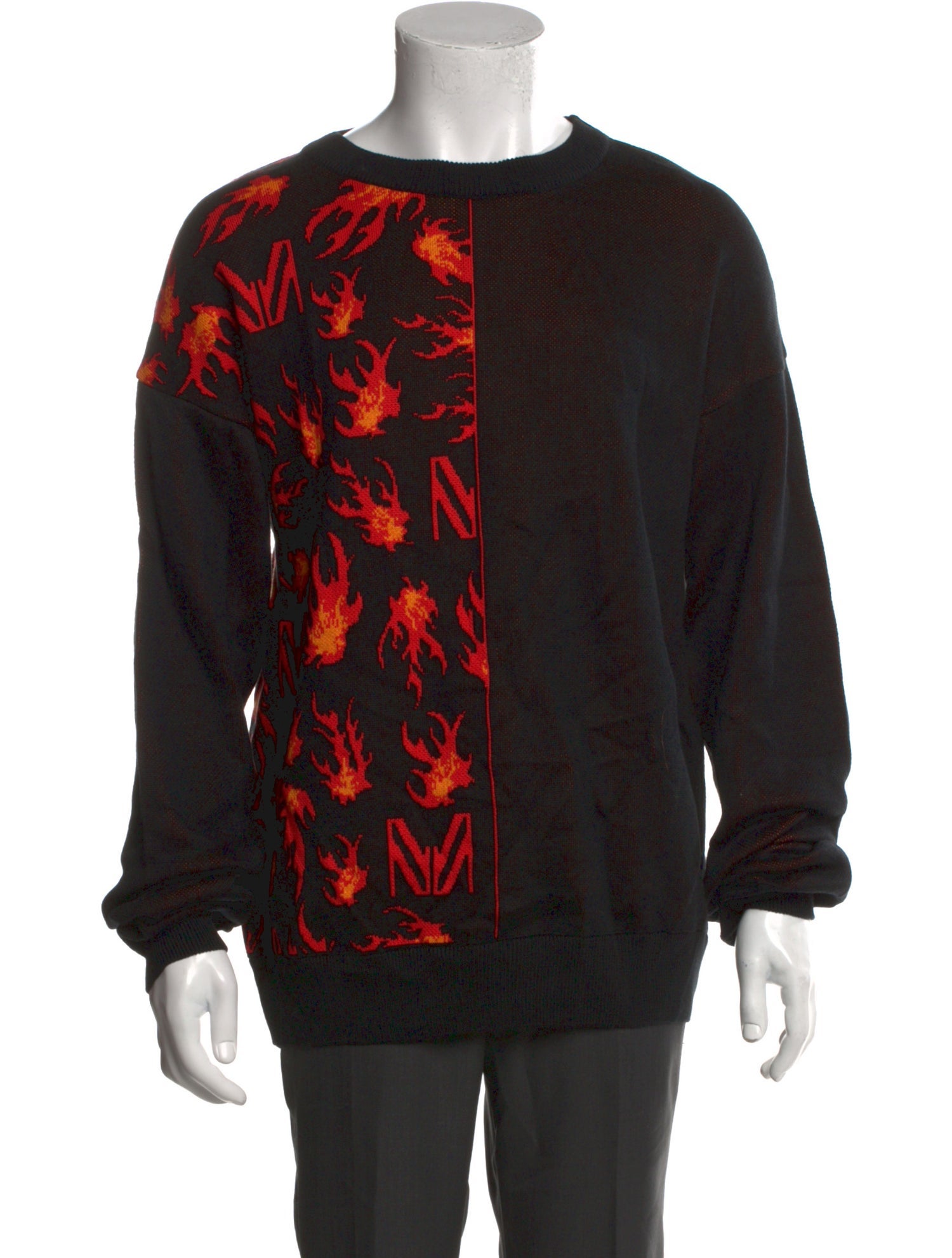 Marcell Von Berlin Printed Crew Neck Pullover