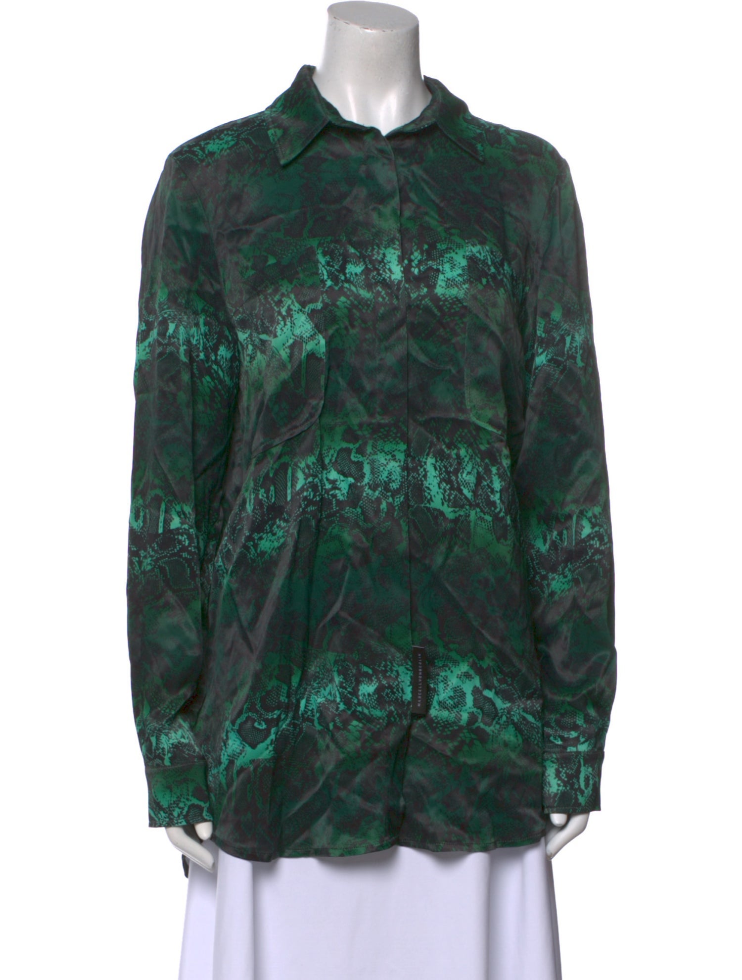 Marcell Von Berlin Printed Long Sleeve Tunic w/ Tags