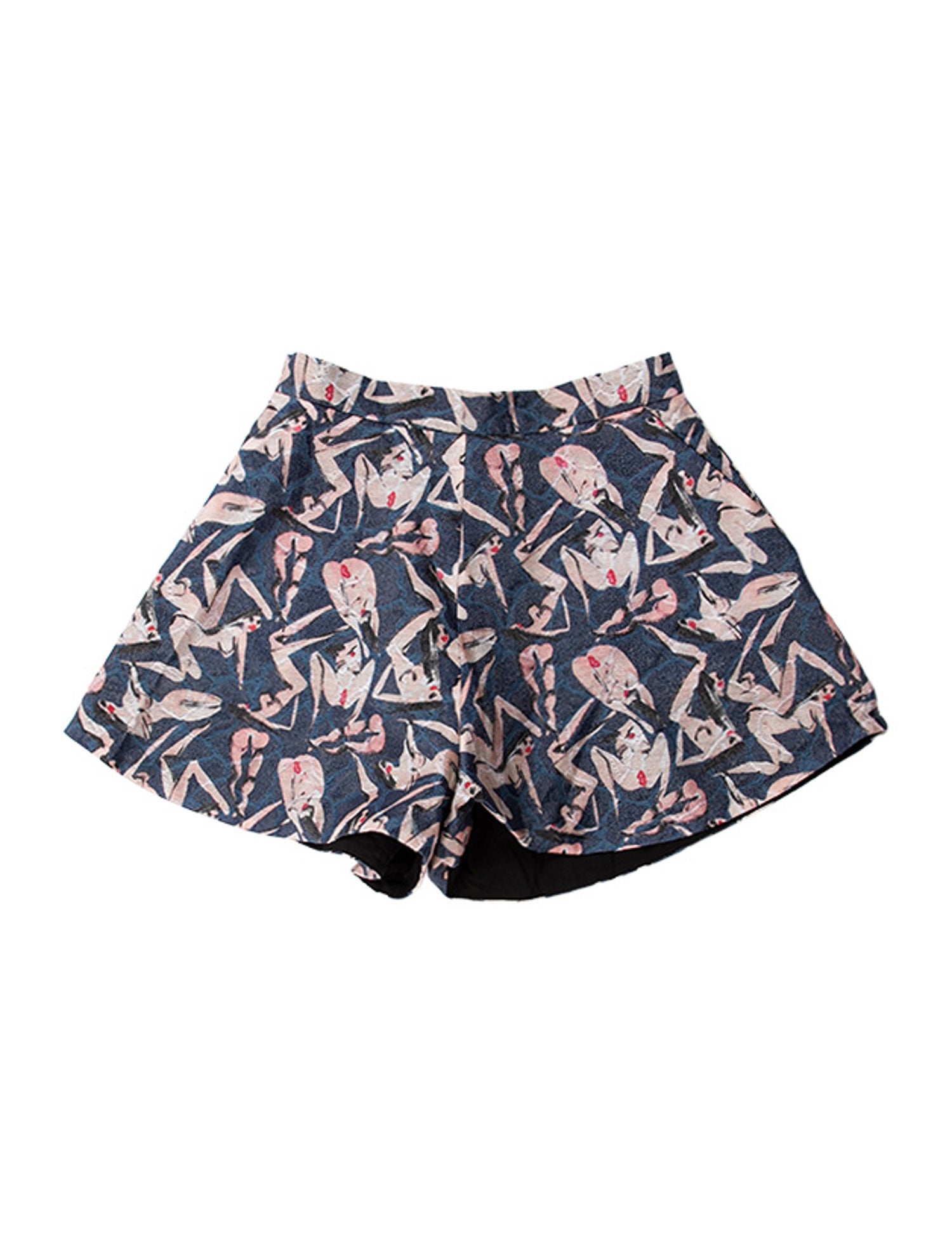 Marcell Von Berlin Printed Mini Shorts w/ Tags