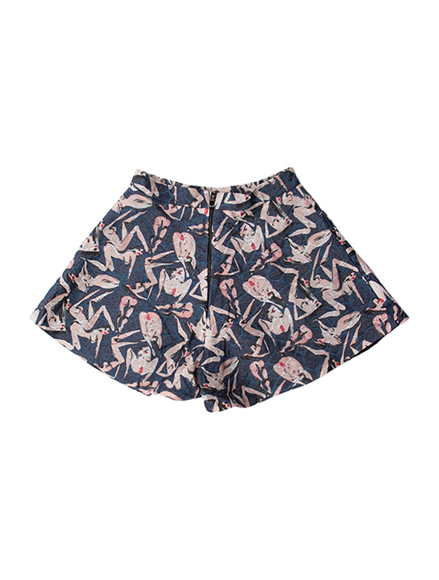 Marcell Von Berlin Printed Mini Shorts w/ Tags