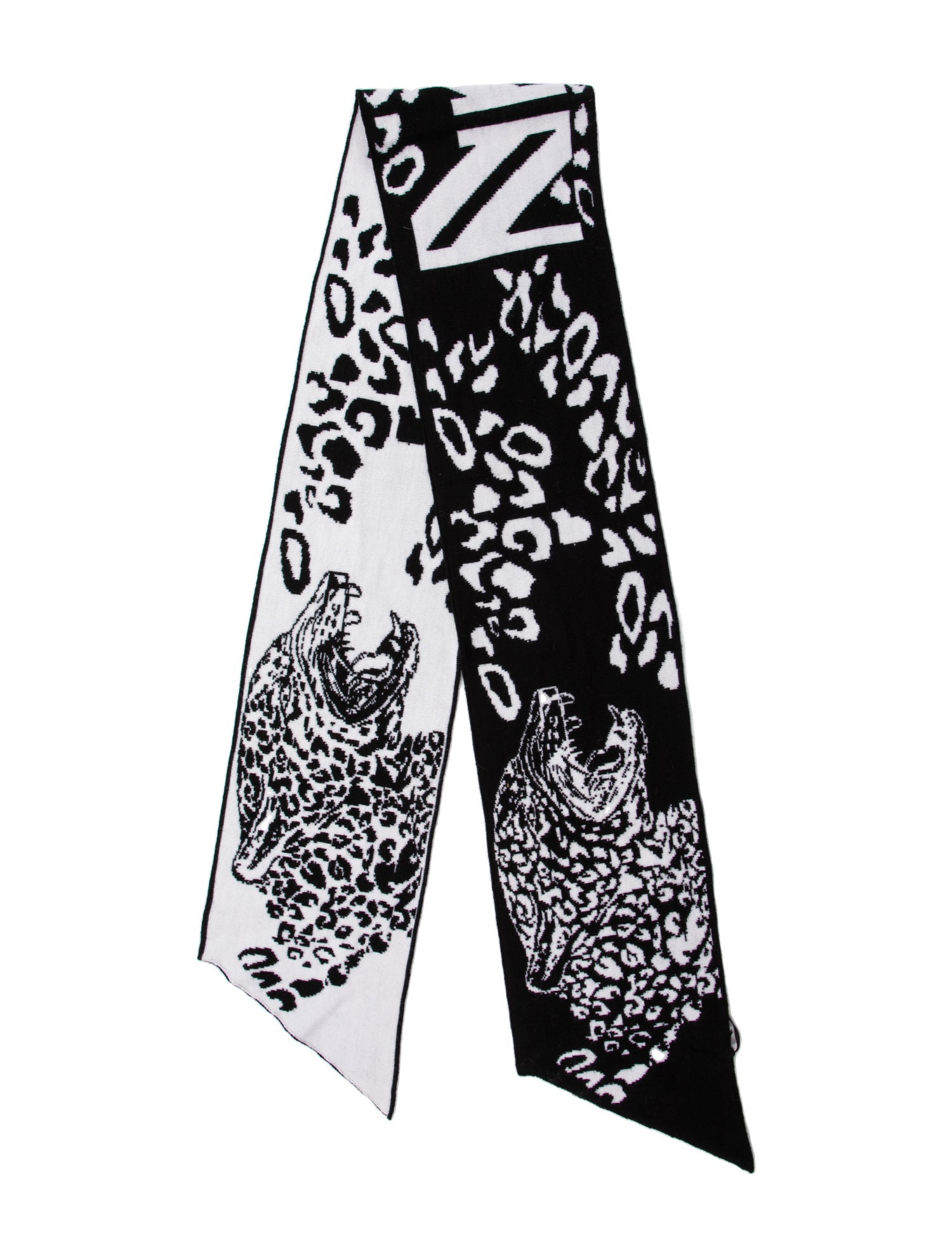 Marcell Von Berlin Wool Printed Scarf w/ Tags