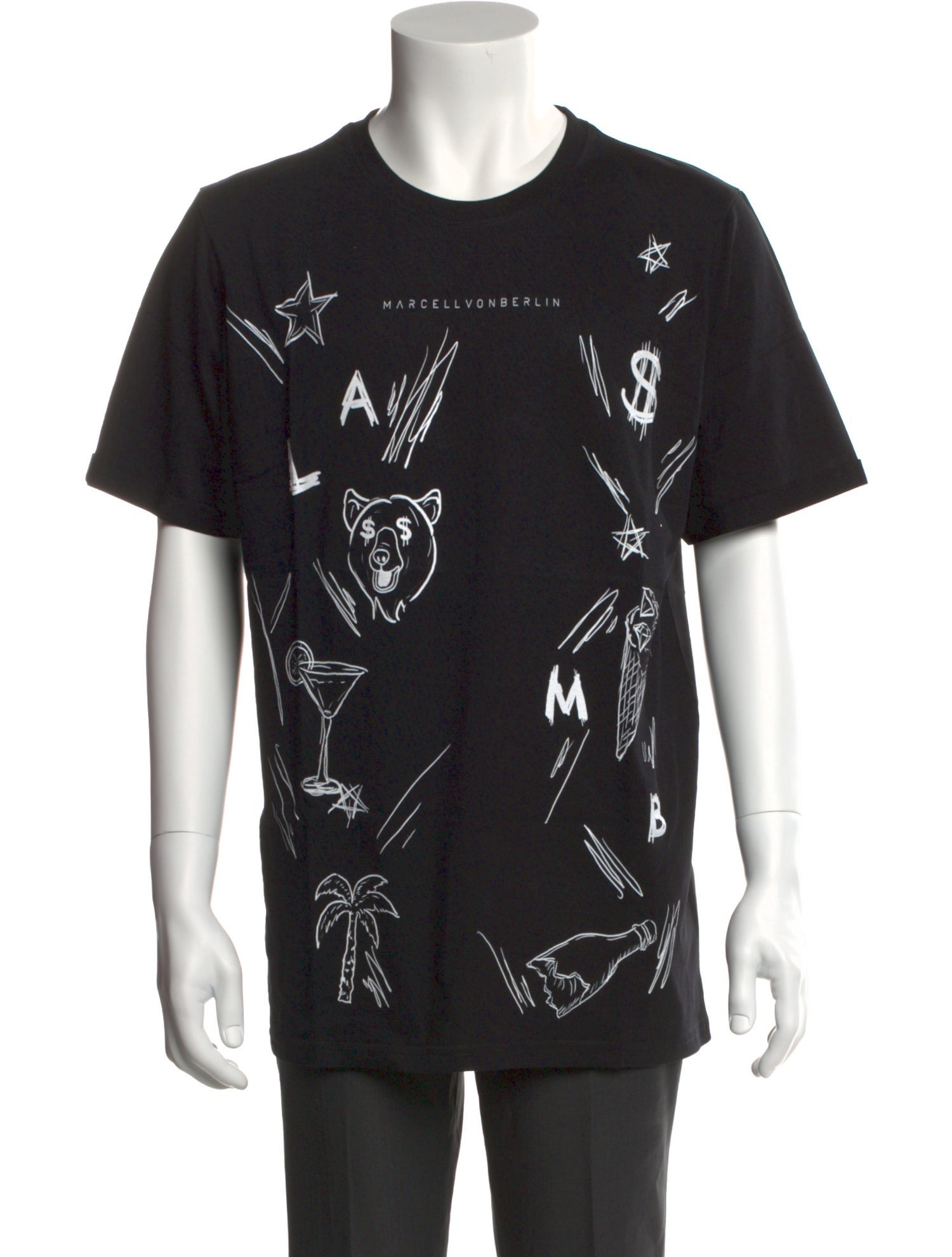 Marcell Von Berlin Graphic Print Crew Neck T-Shirt