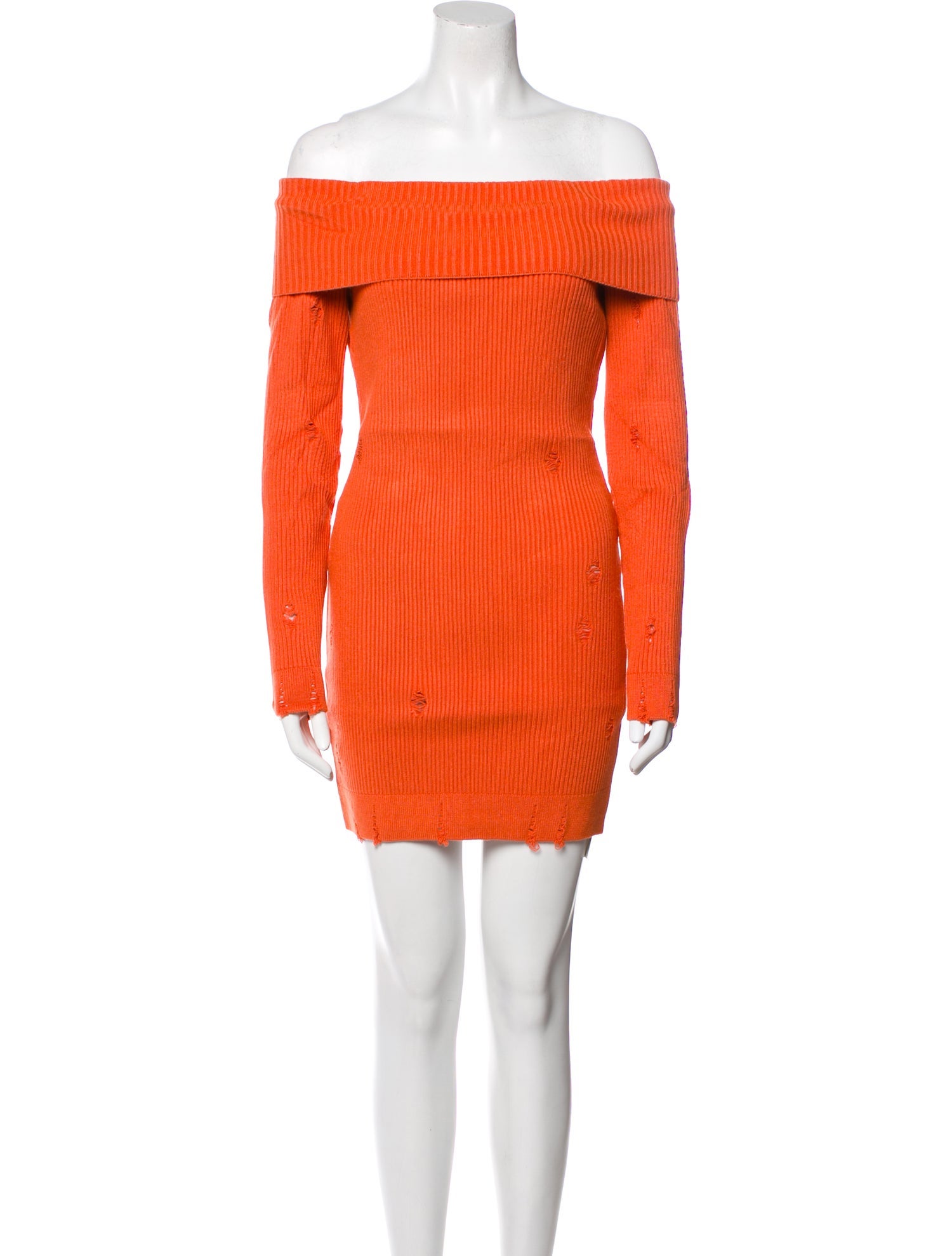 knee length dresses for ladies Zabbarra Off The Shoulder Mini Dress | Orange | Womens main image 0