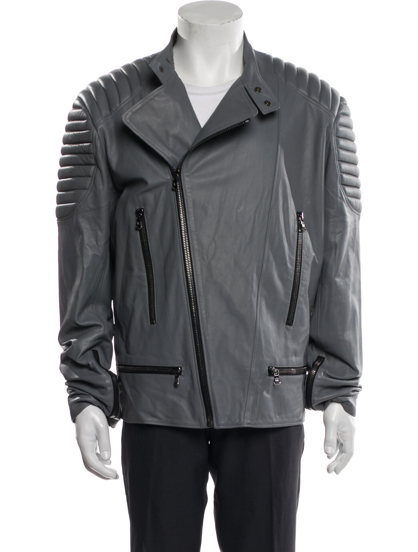 Marcell Von Berlin Lamb Leather Moto Jacket