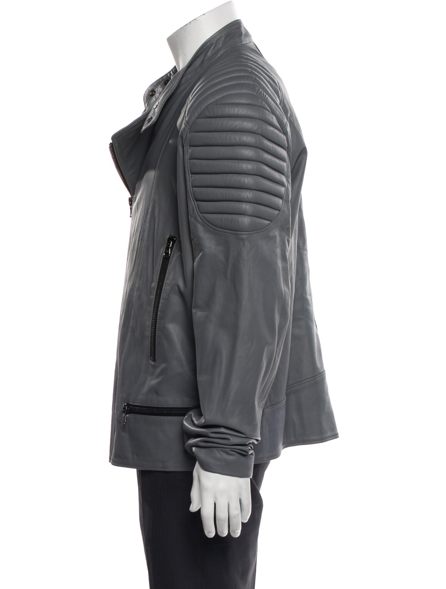 Marcell Von Berlin Lamb Leather Moto Jacket