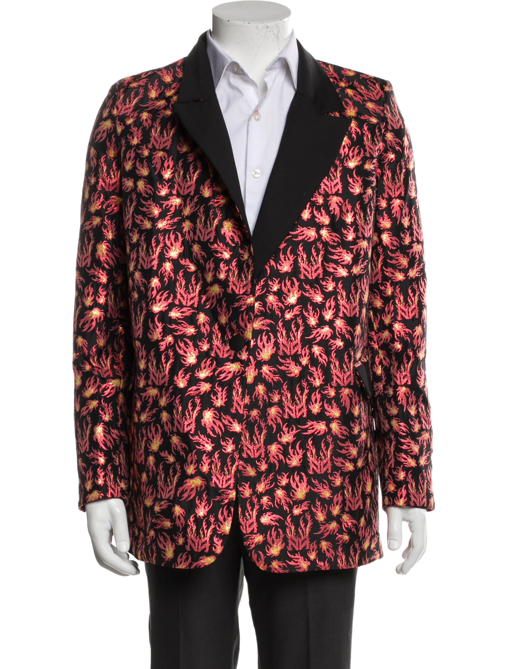 Marcell Von Berlin Printed Glitter Accents Blazer w/ Tags
