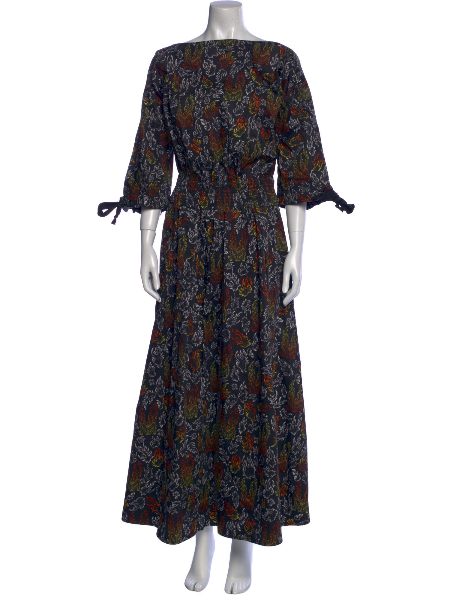 Marcell Von Berlin Floral Print Long Dress w/ Tags