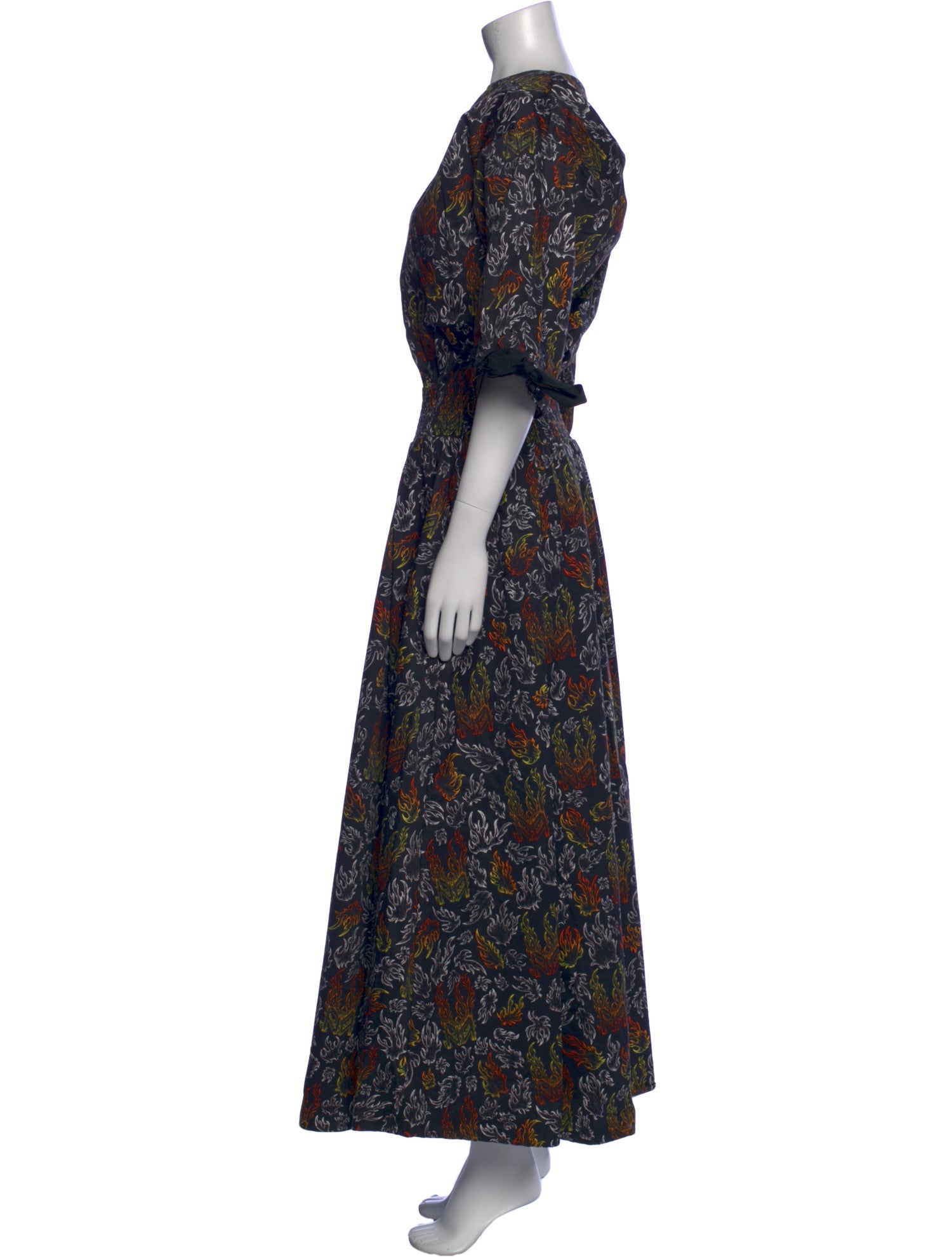 Marcell Von Berlin Floral Print Long Dress w/ Tags