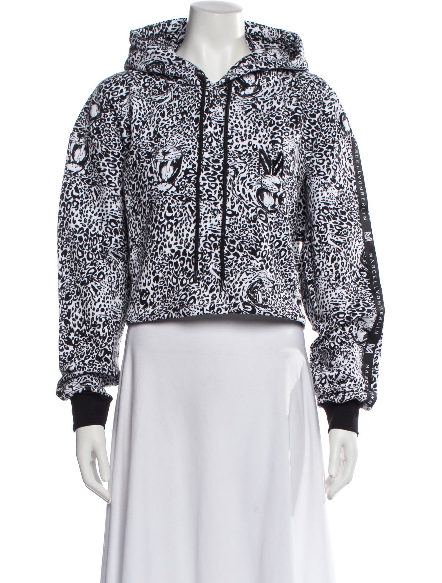 Marcell Von Berlin Animal Print Mock Neck Sweatshirt w/ Tags