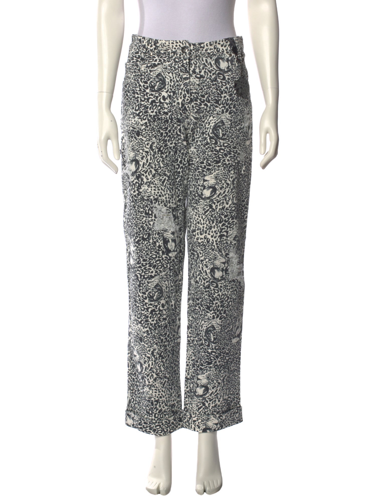 Marcell Von Berlin Animal Print Straight Leg Pants w/ Tags