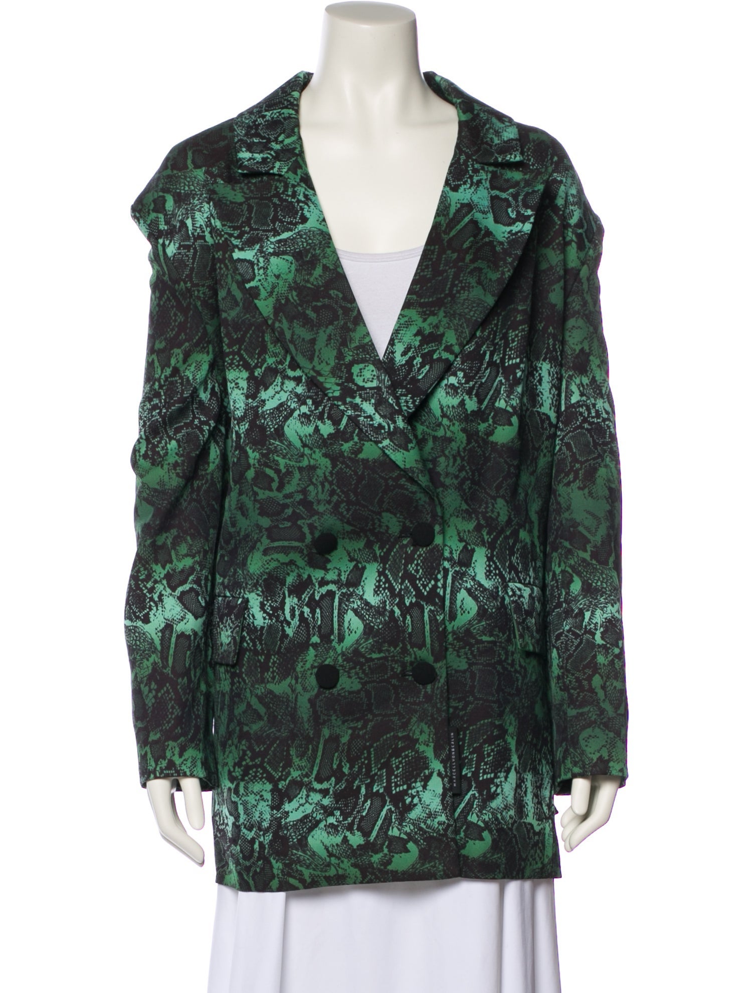 Marcell Von Berlin Animal Print Evening Jacket