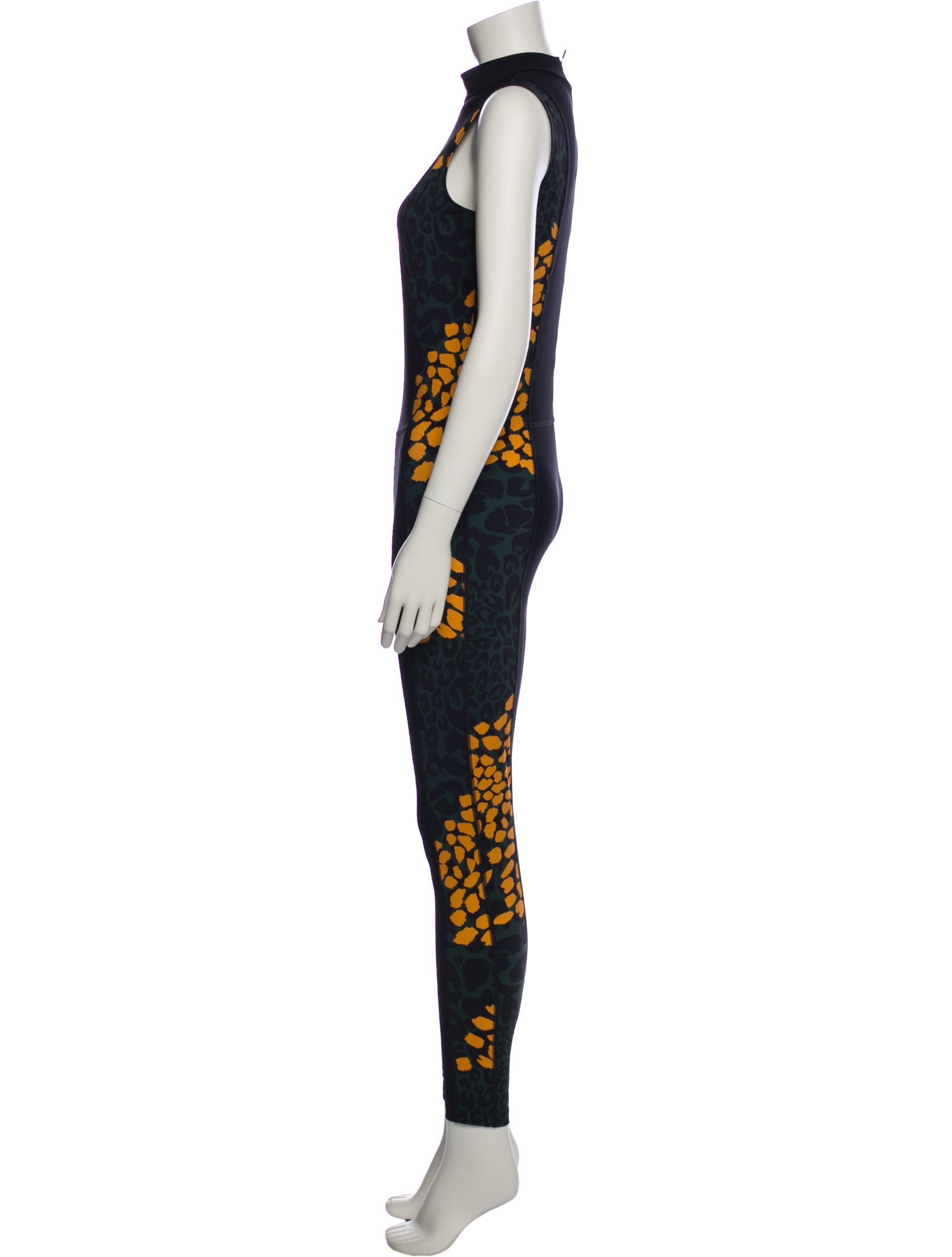 Marcell Von Berlin Graphic Print Mock Neck Jumpsuit