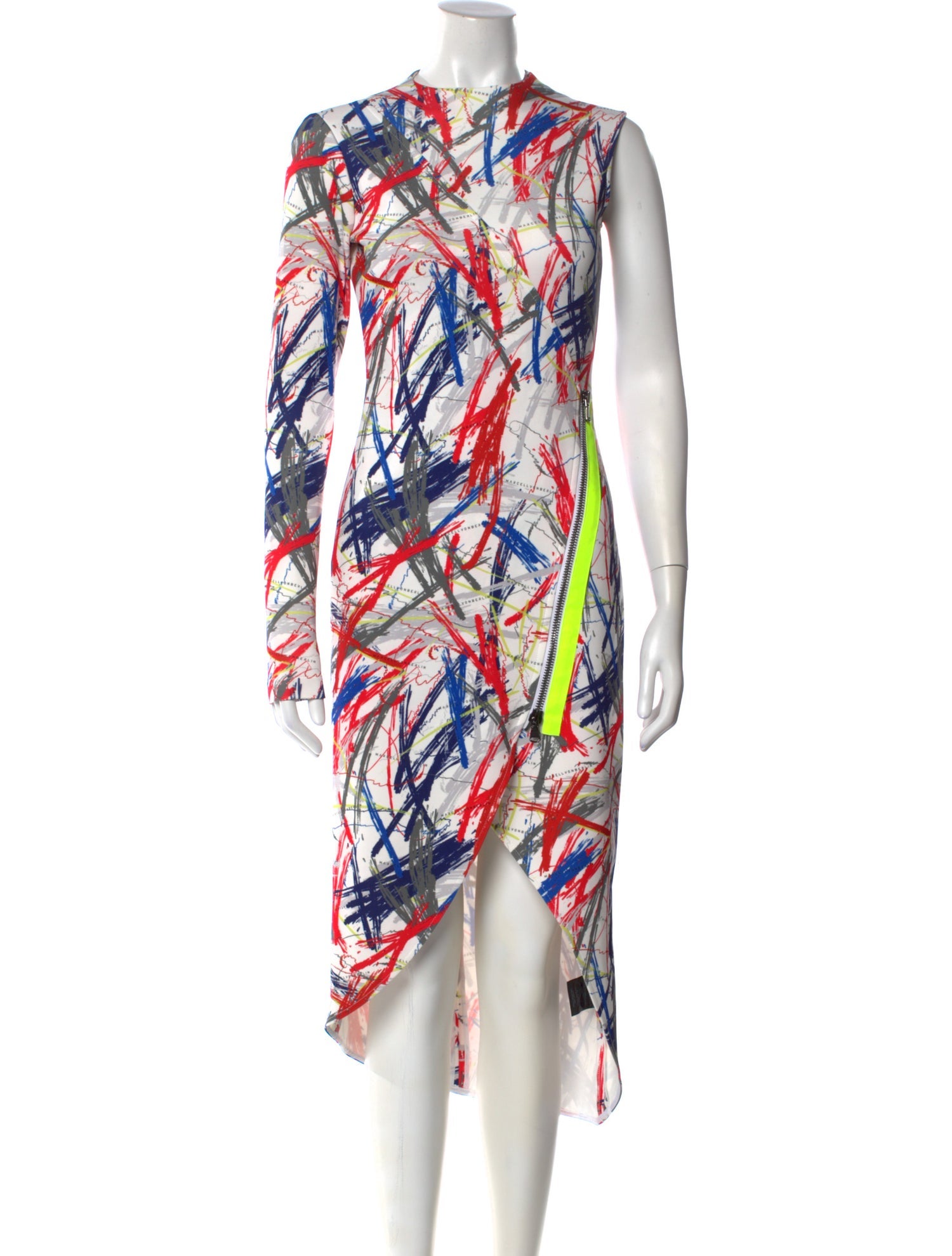 Marcell Von Berlin Printed Midi Length Dress
