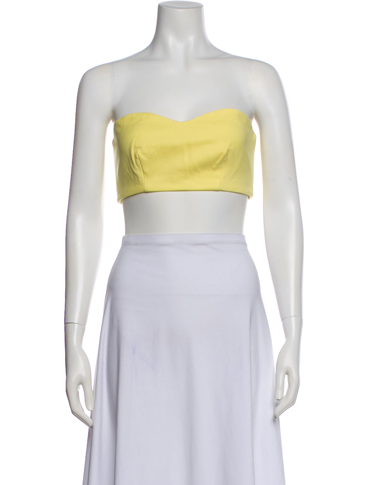 Marcell Von Berlin Wool Strapless Crop Top