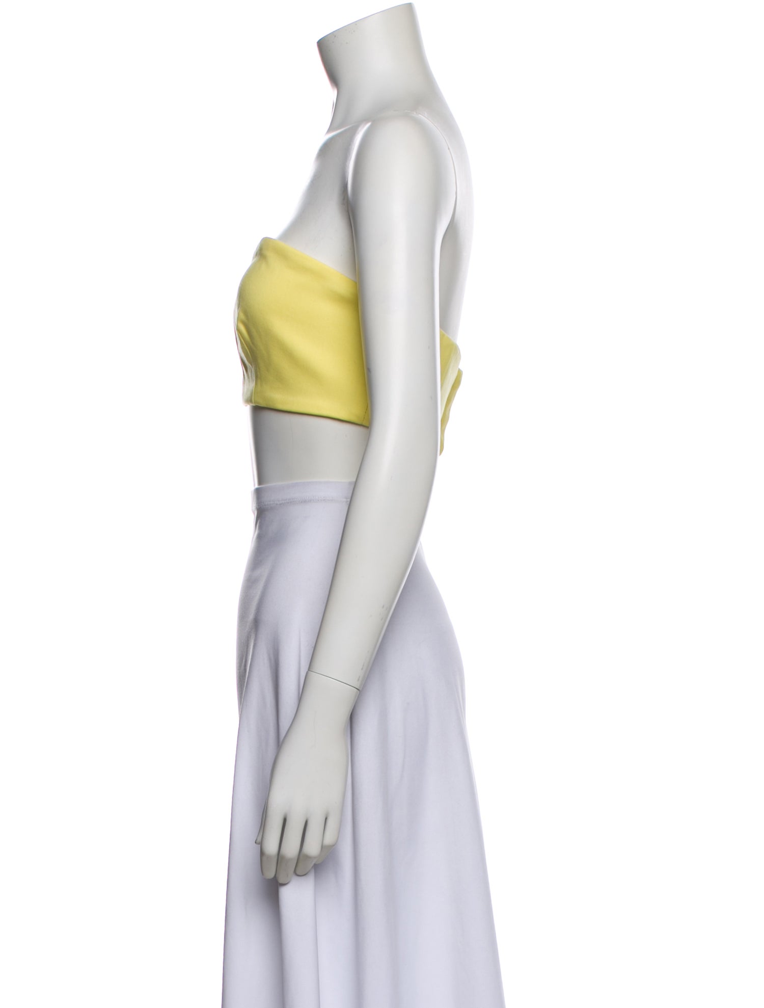 Marcell Von Berlin Wool Strapless Crop Top