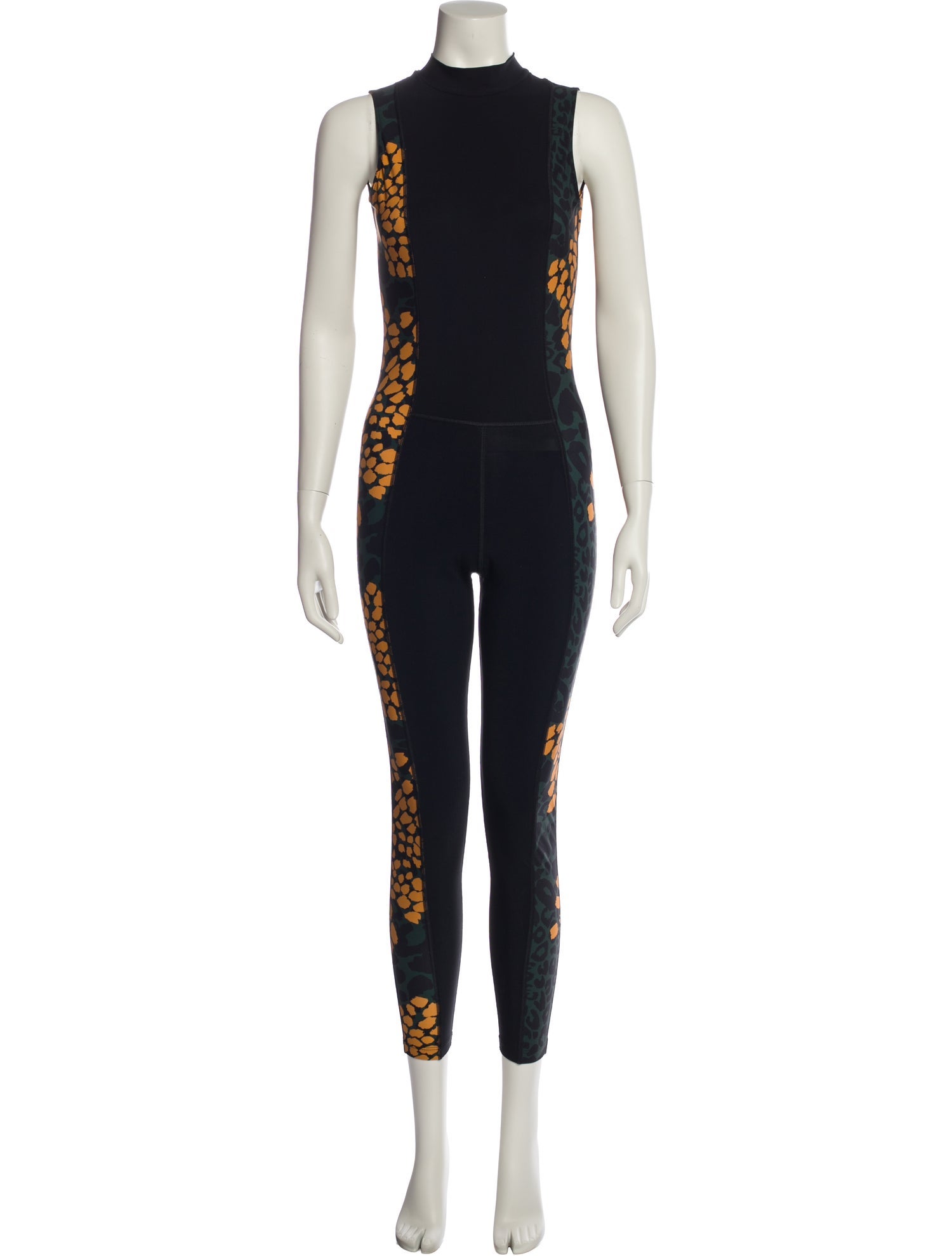 Marcell Von Berlin Patterned Mock Neck Jumpsuit