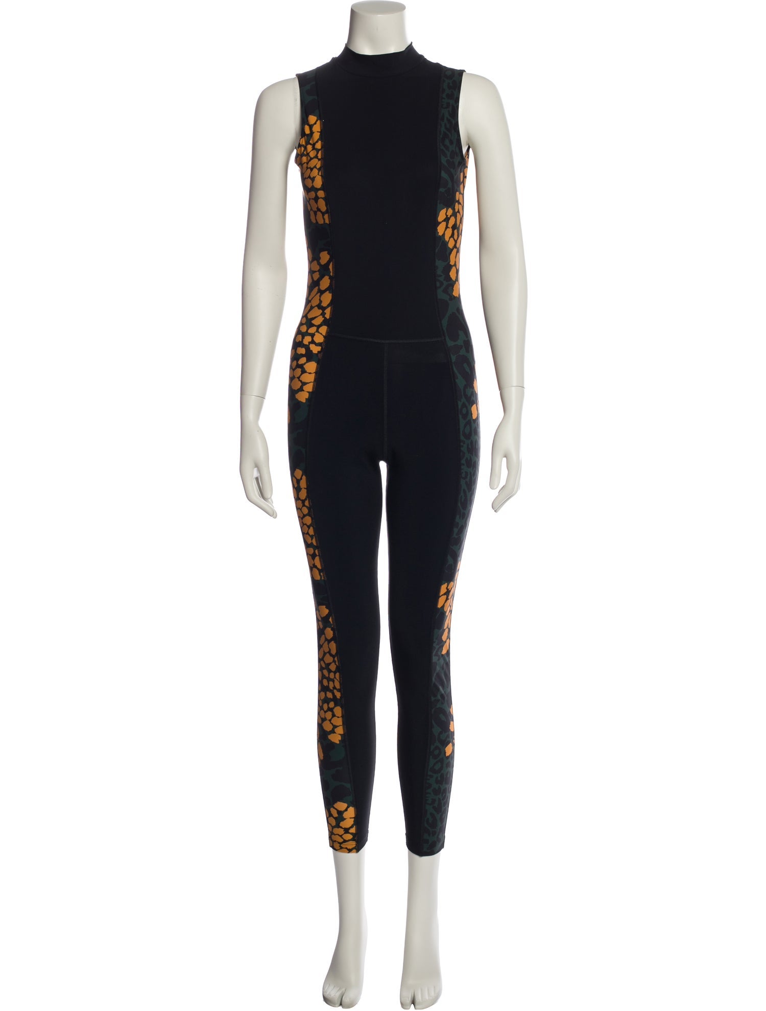 Marcell Von Berlin Patterned Mock Neck Jumpsuit