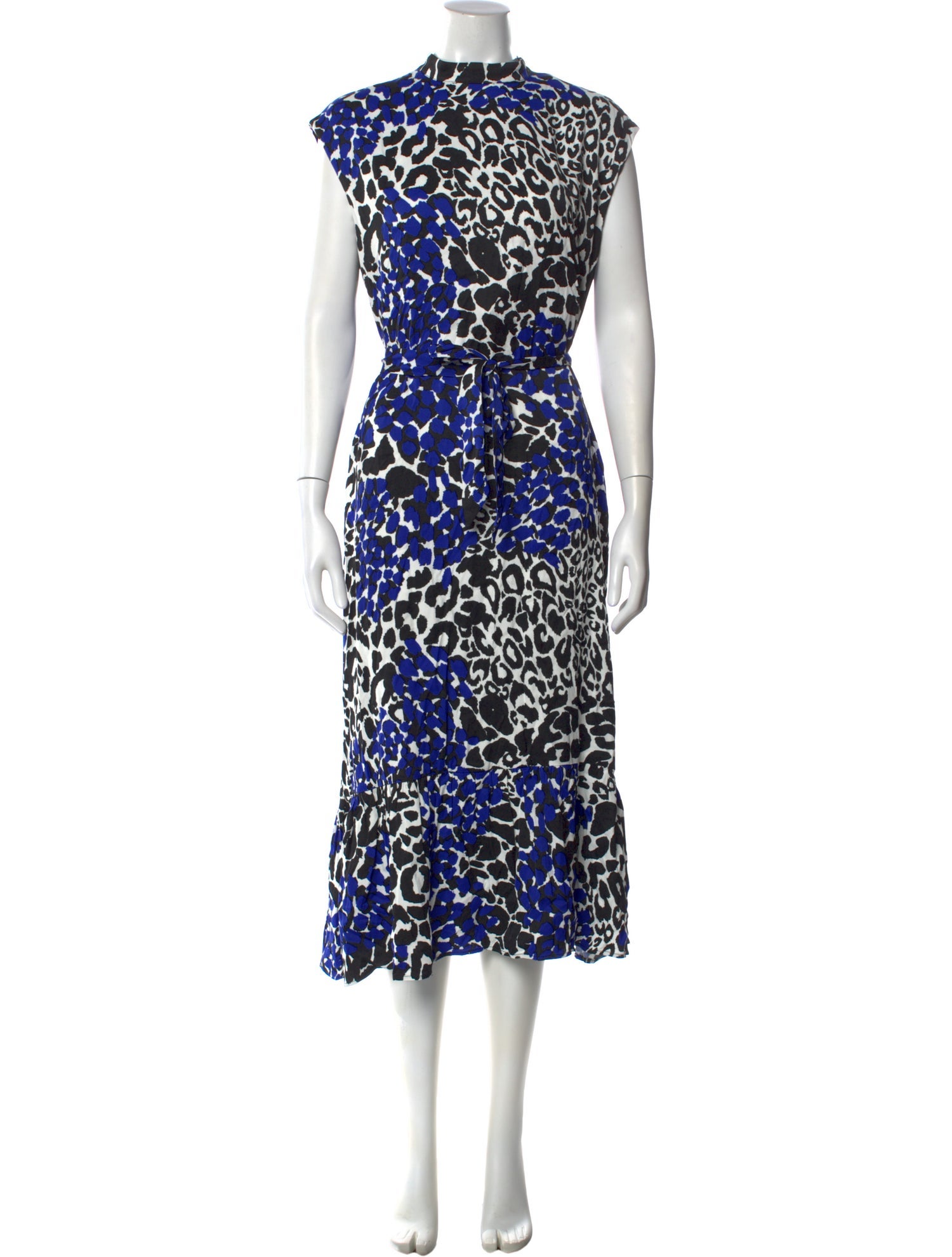 Marcell Von Berlin Animal Print Midi Length Dress