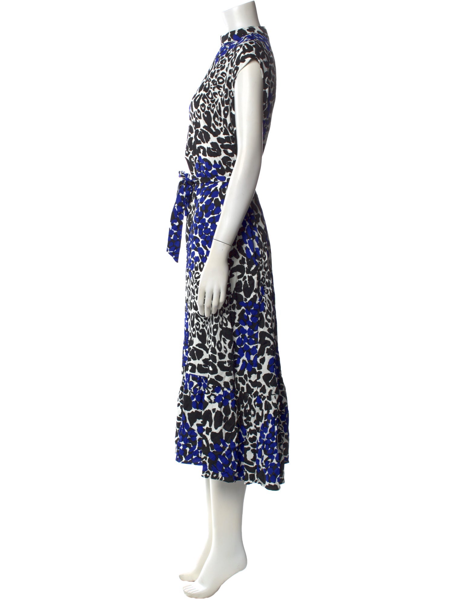 Marcell Von Berlin Animal Print Midi Length Dress
