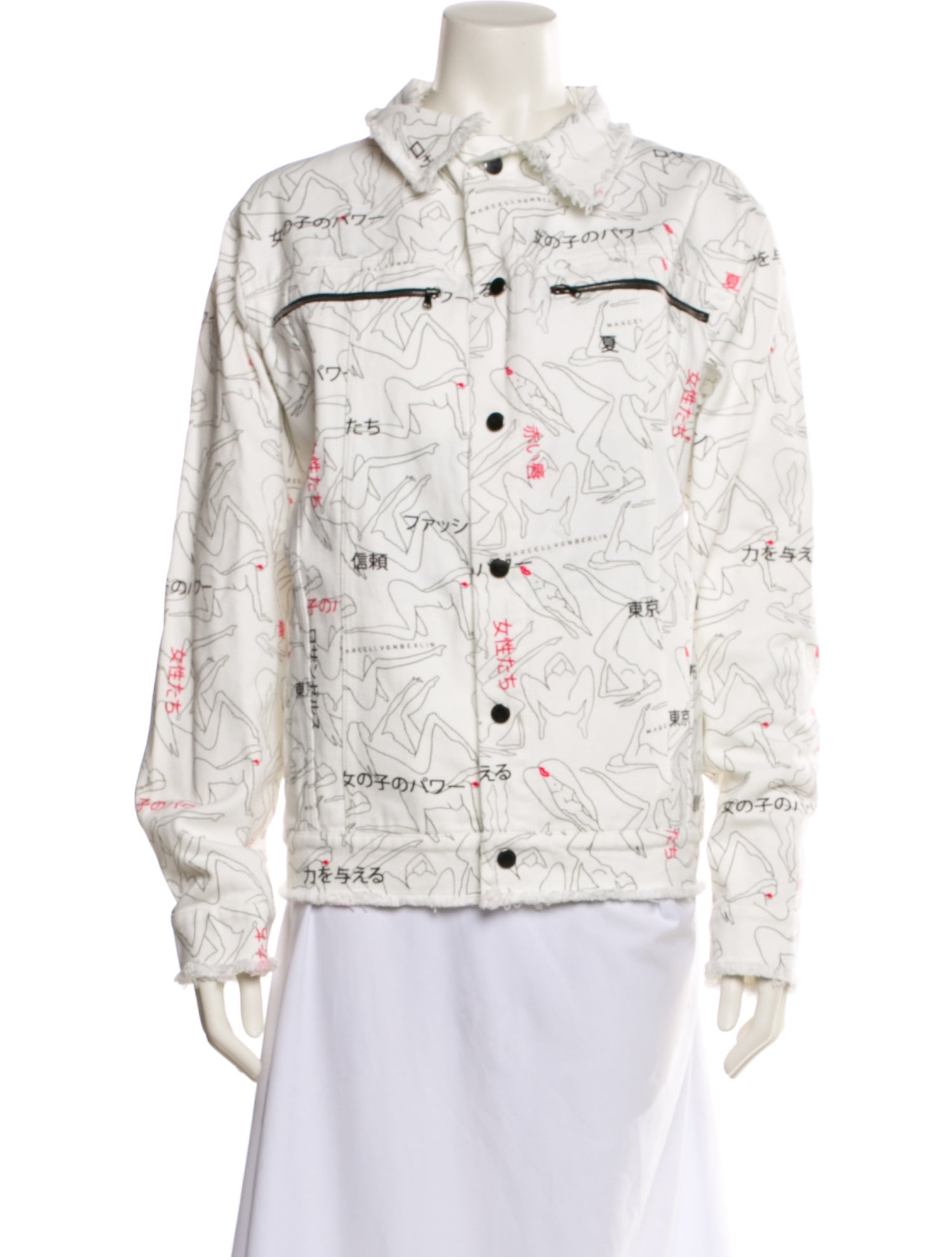 Marcell Von Berlin Printed Denim Jacket w/ Tags