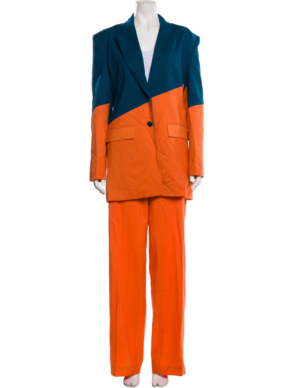Marcell Von Berlin Colorblock Pattern Pantsuit - image 1
