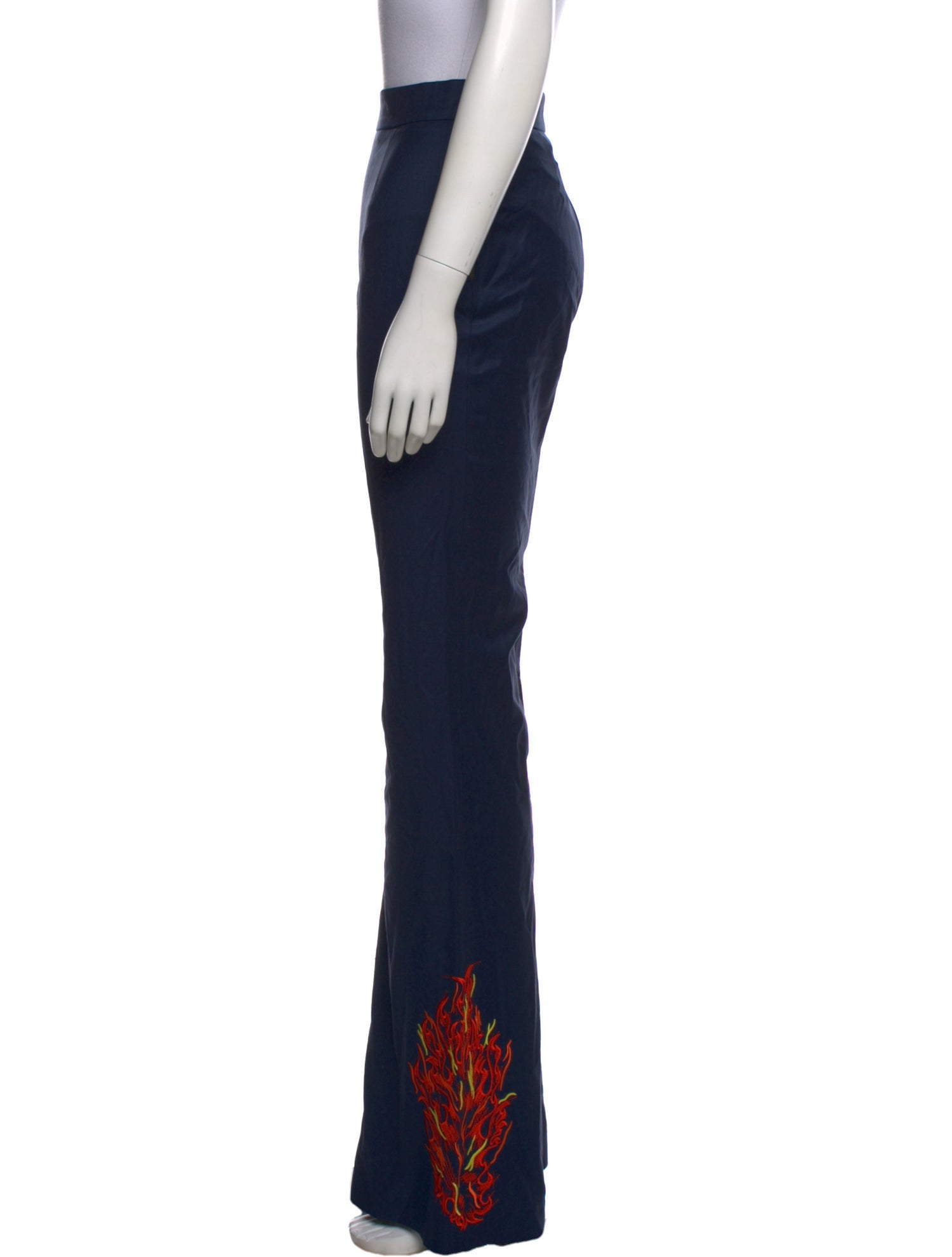 Marcell Von Berlin Virgin Wool Wide Leg Pants