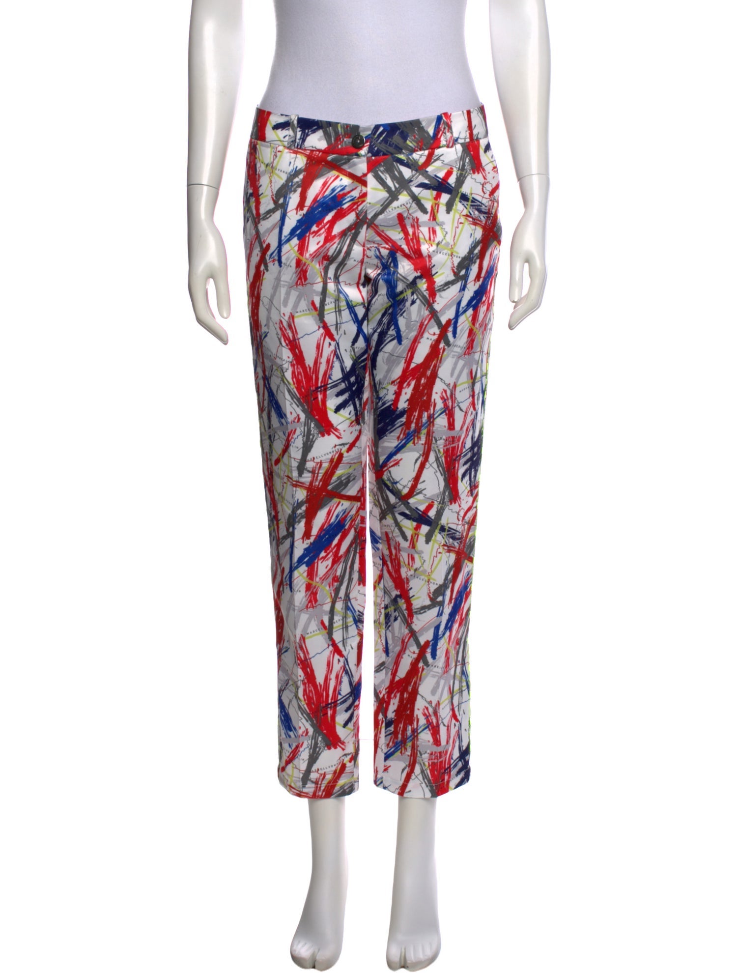 Marcell Von Berlin Printed Straight Leg Pants