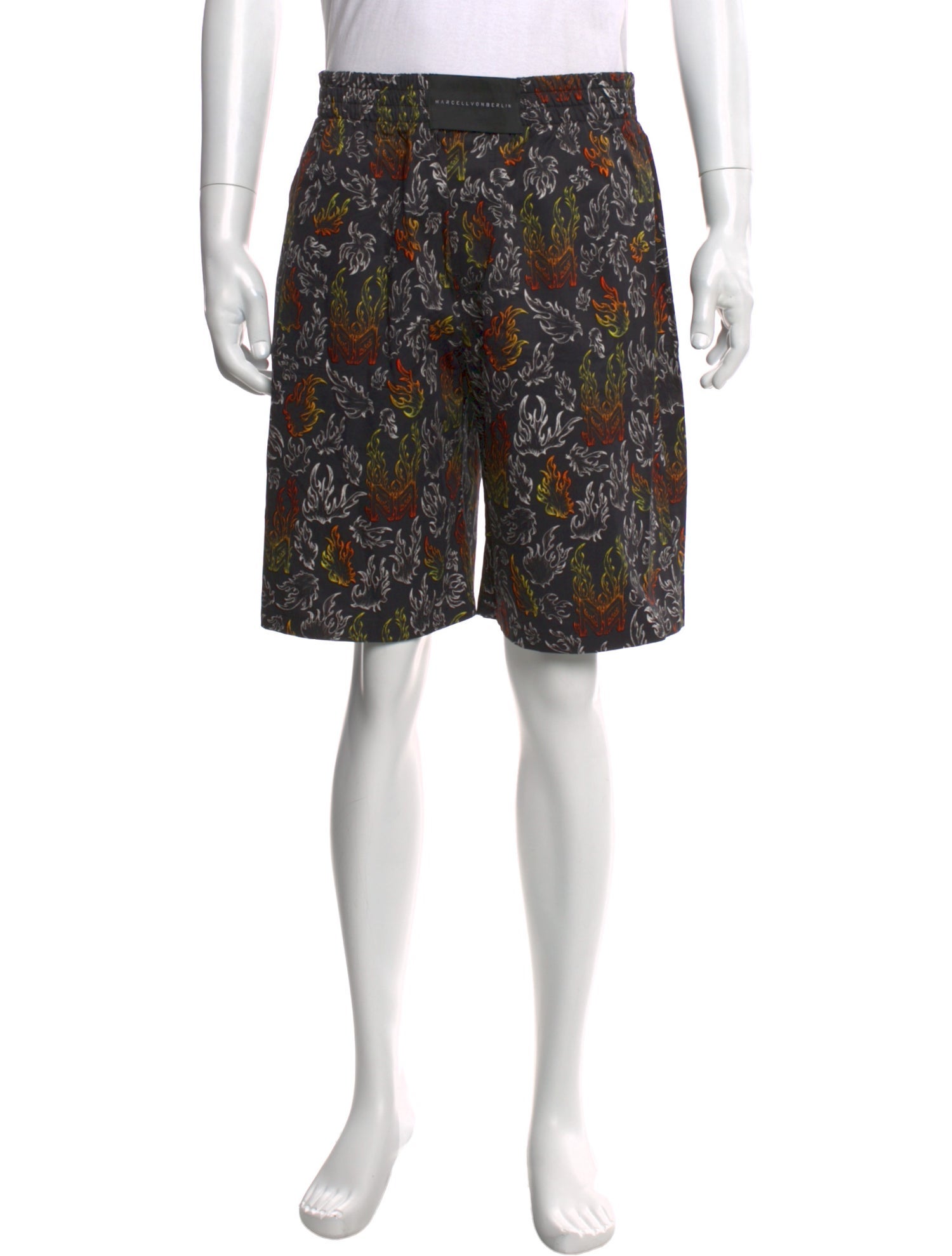 Marcell Von Berlin Printed Jogger Shorts