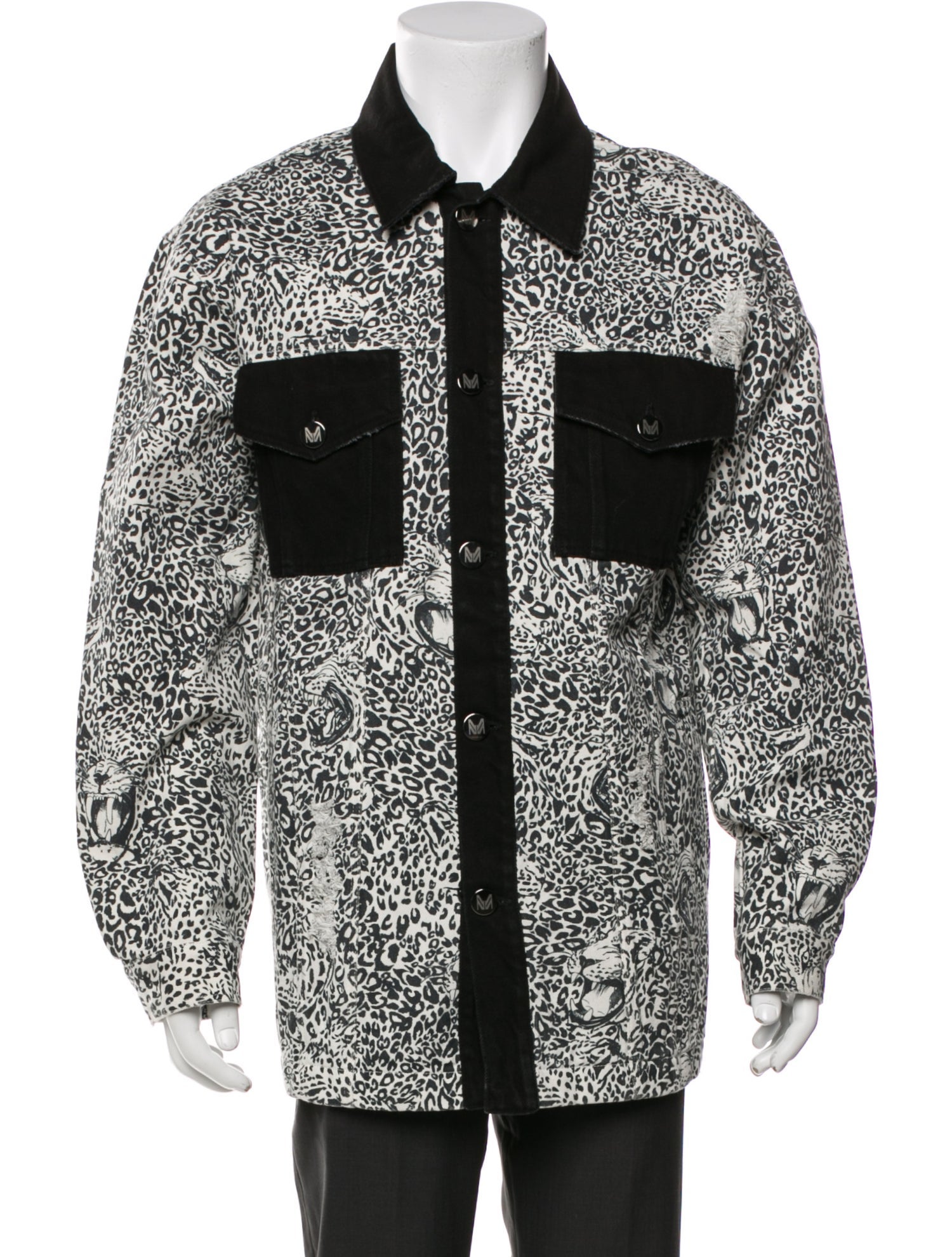 Marcell Von Berlin Animal Print Trucker Jacket