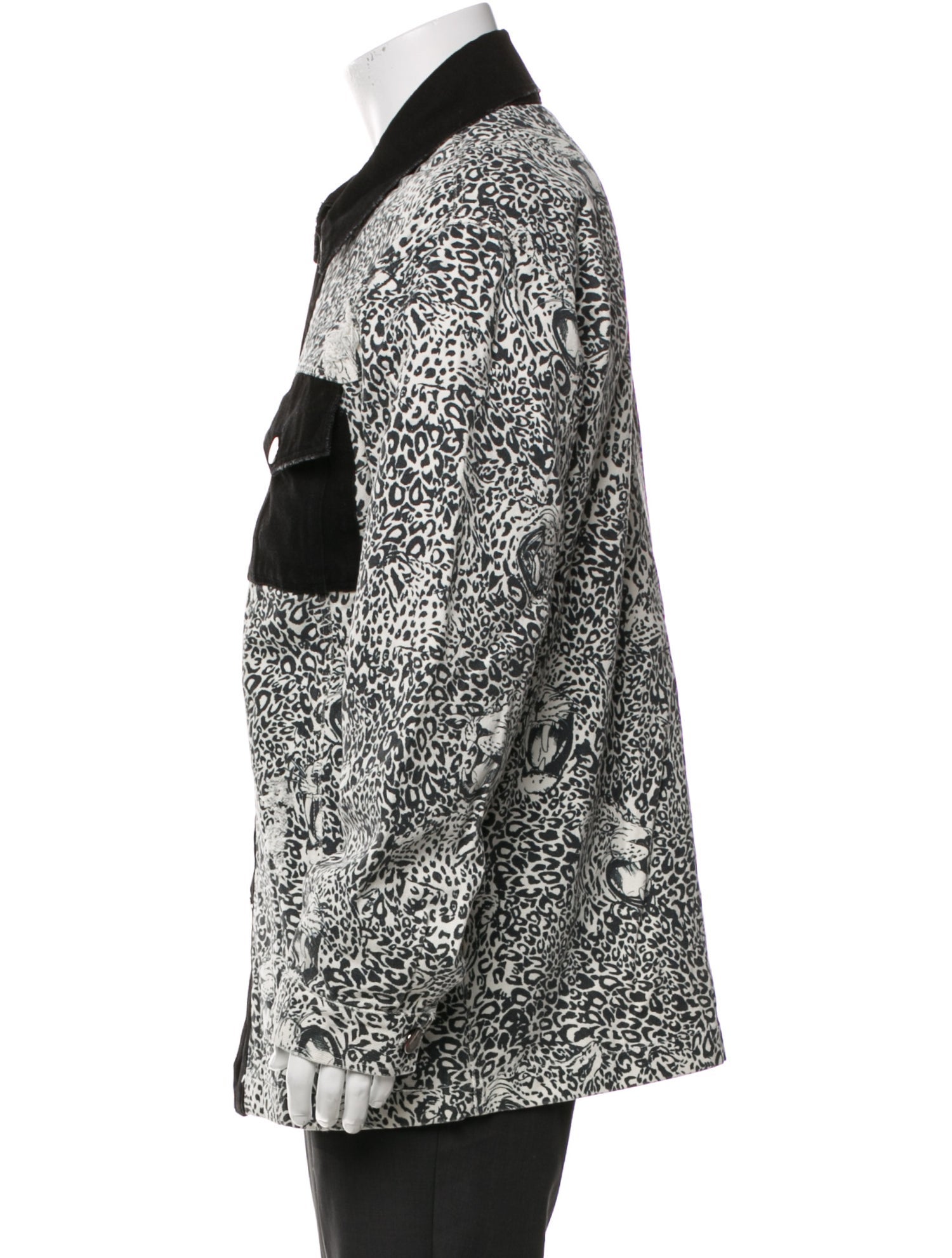 Marcell Von Berlin Animal Print Trucker Jacket