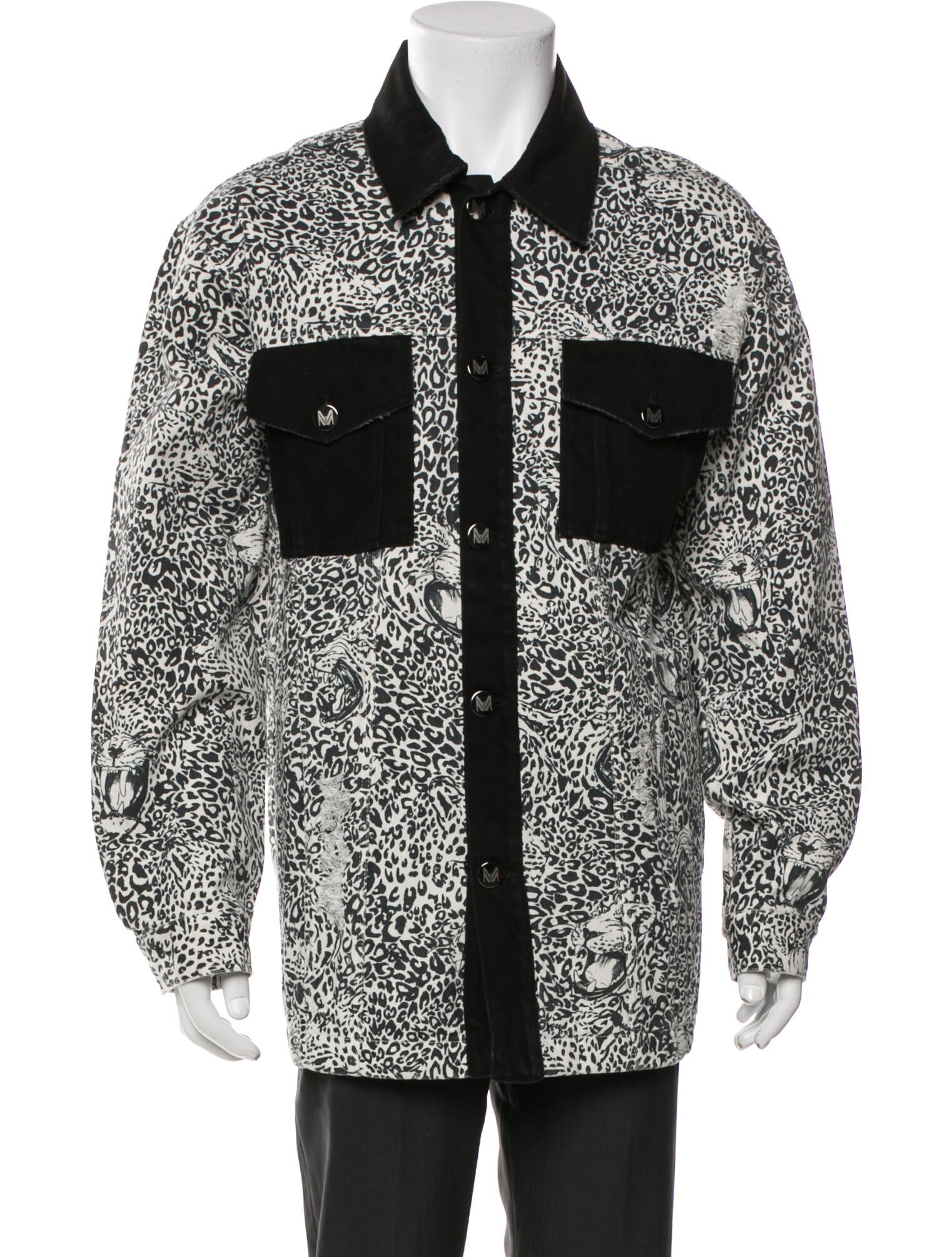 Marcell Von Berlin Animal Print Trucker Jacket