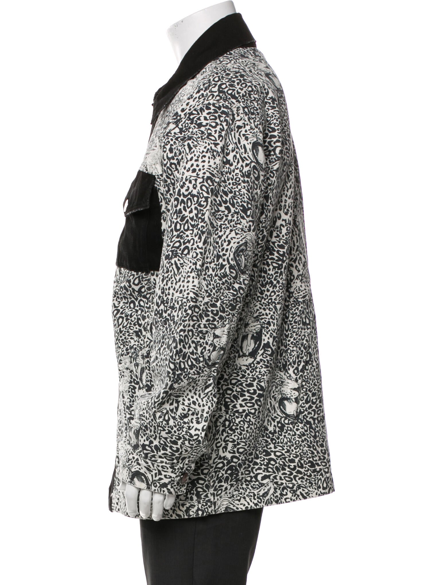 Marcell Von Berlin Animal Print Trucker Jacket