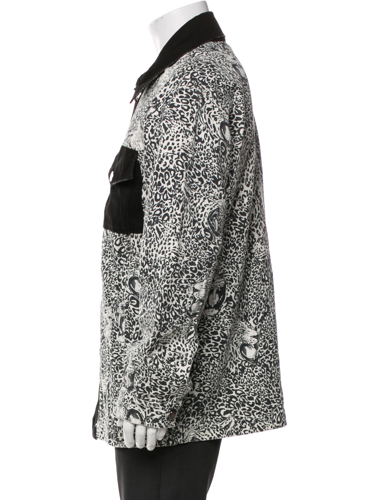 Marcell Von Berlin Animal Print Trucker Jacket