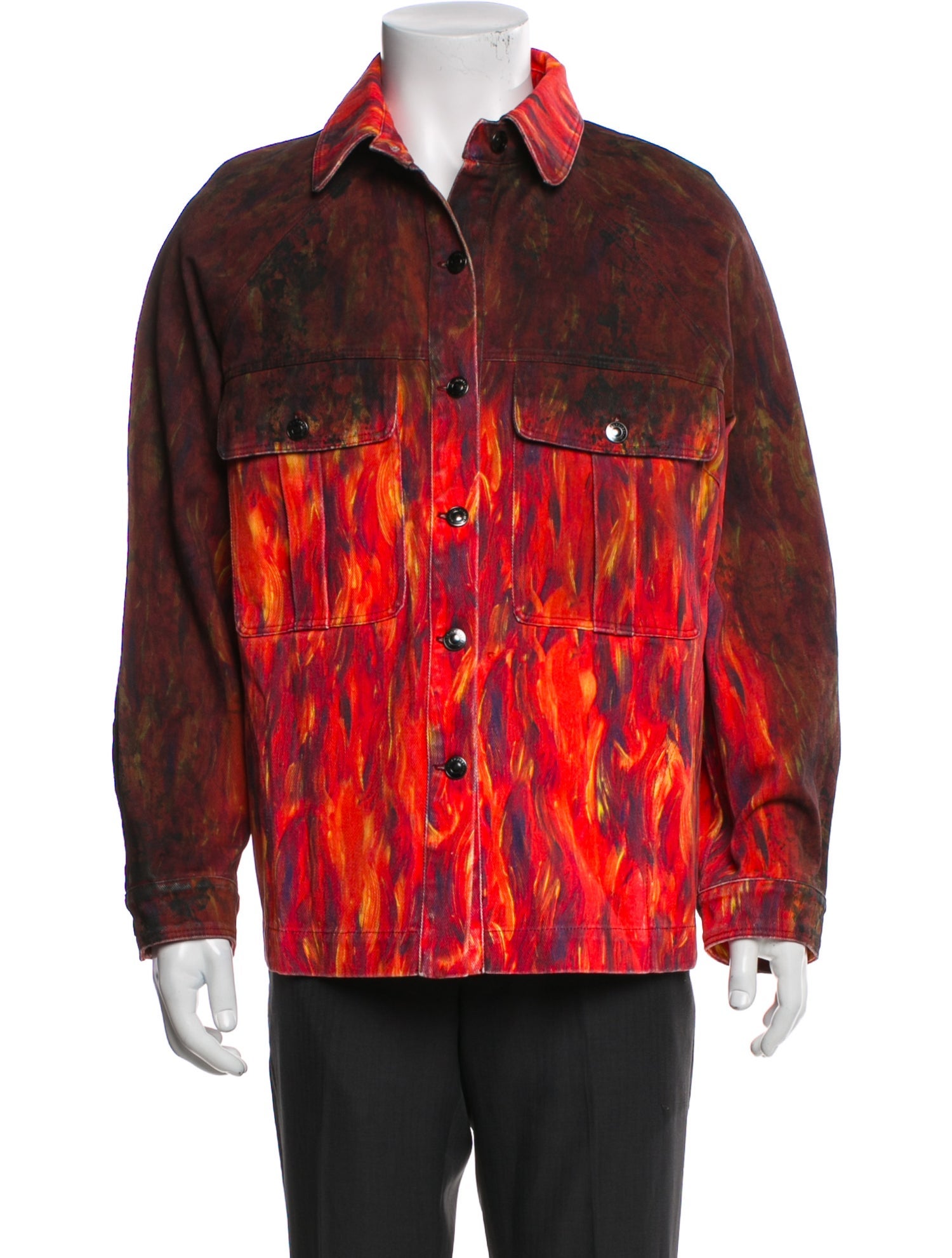 Marcell Von Berlin Tie-Dye Print Trucker Jacket