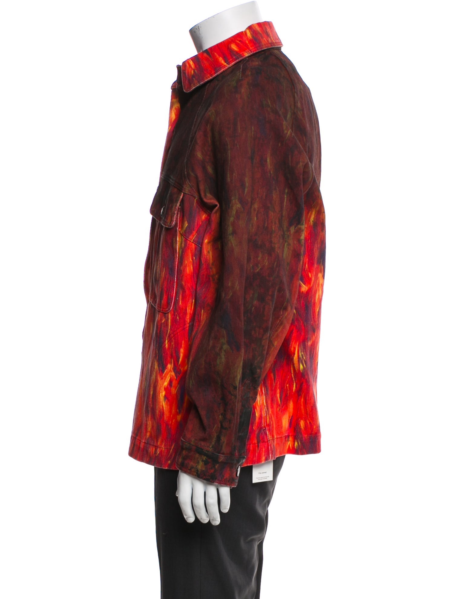 Marcell Von Berlin Tie-Dye Print Trucker Jacket