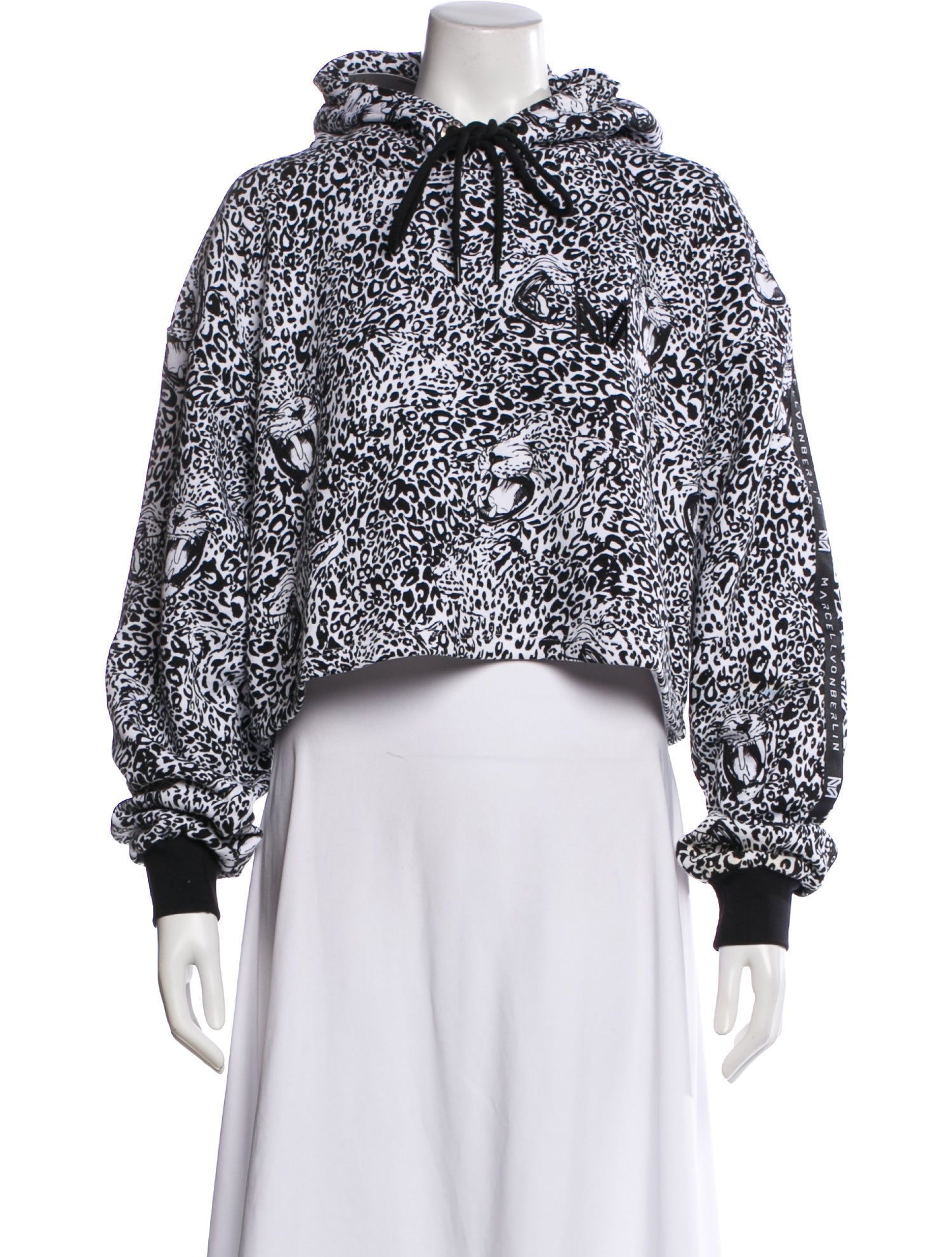Marcell Von Berlin Animal Print Crew Neck Hoodie w/ Tags