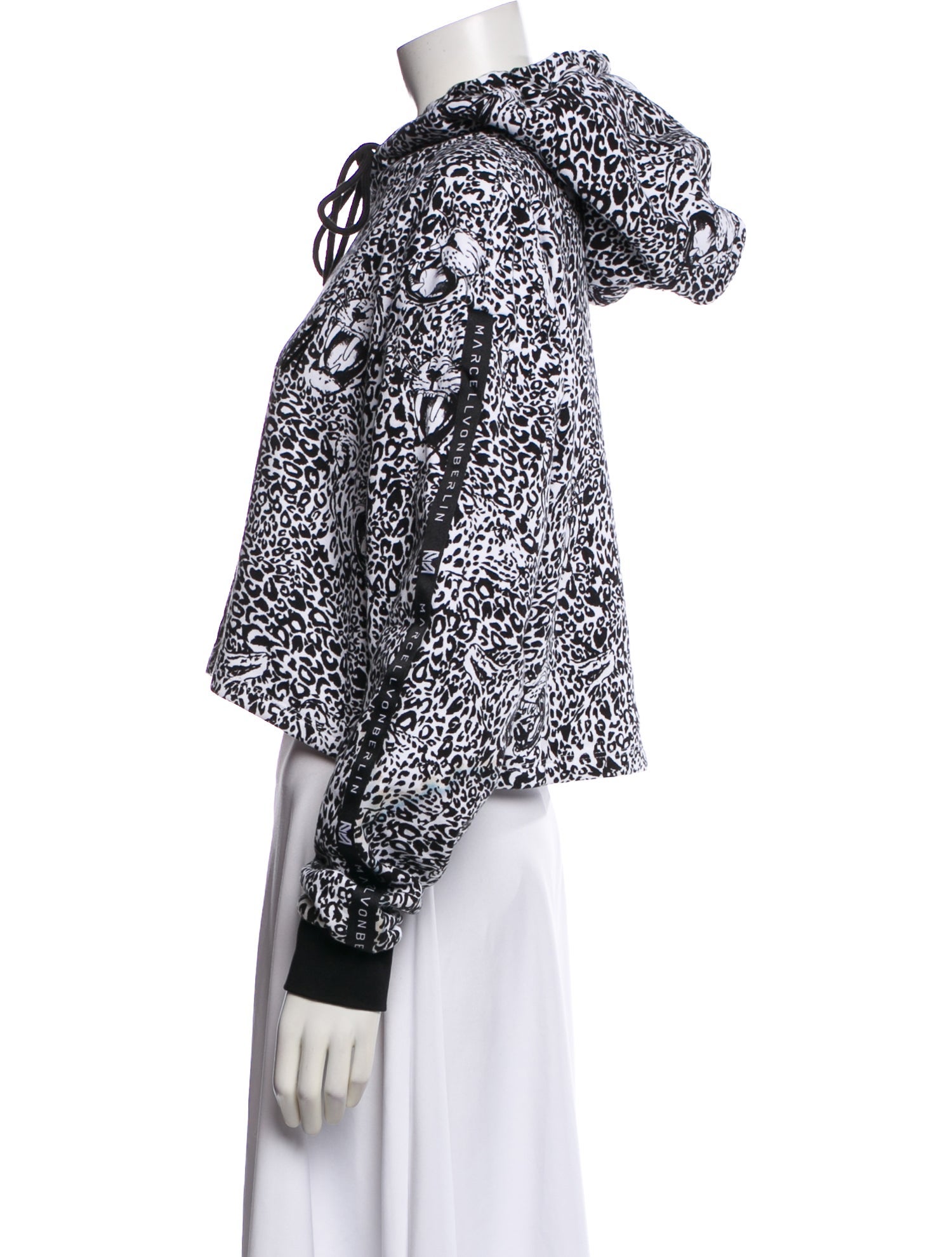 Marcell Von Berlin Animal Print Crew Neck Hoodie w/ Tags