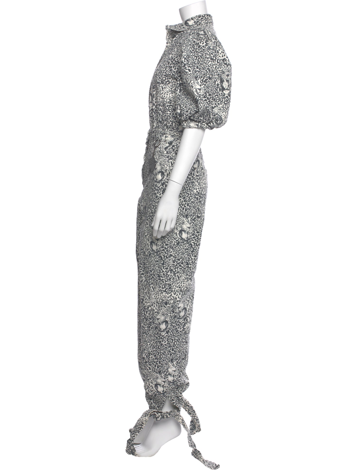 Marcell Von Berlin Printed Crew Neck Jumpsuit