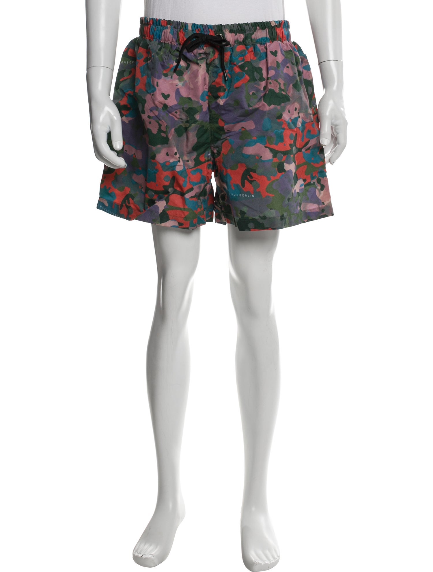 Marcell Von Berlin Camouflage Print Swim Trunks