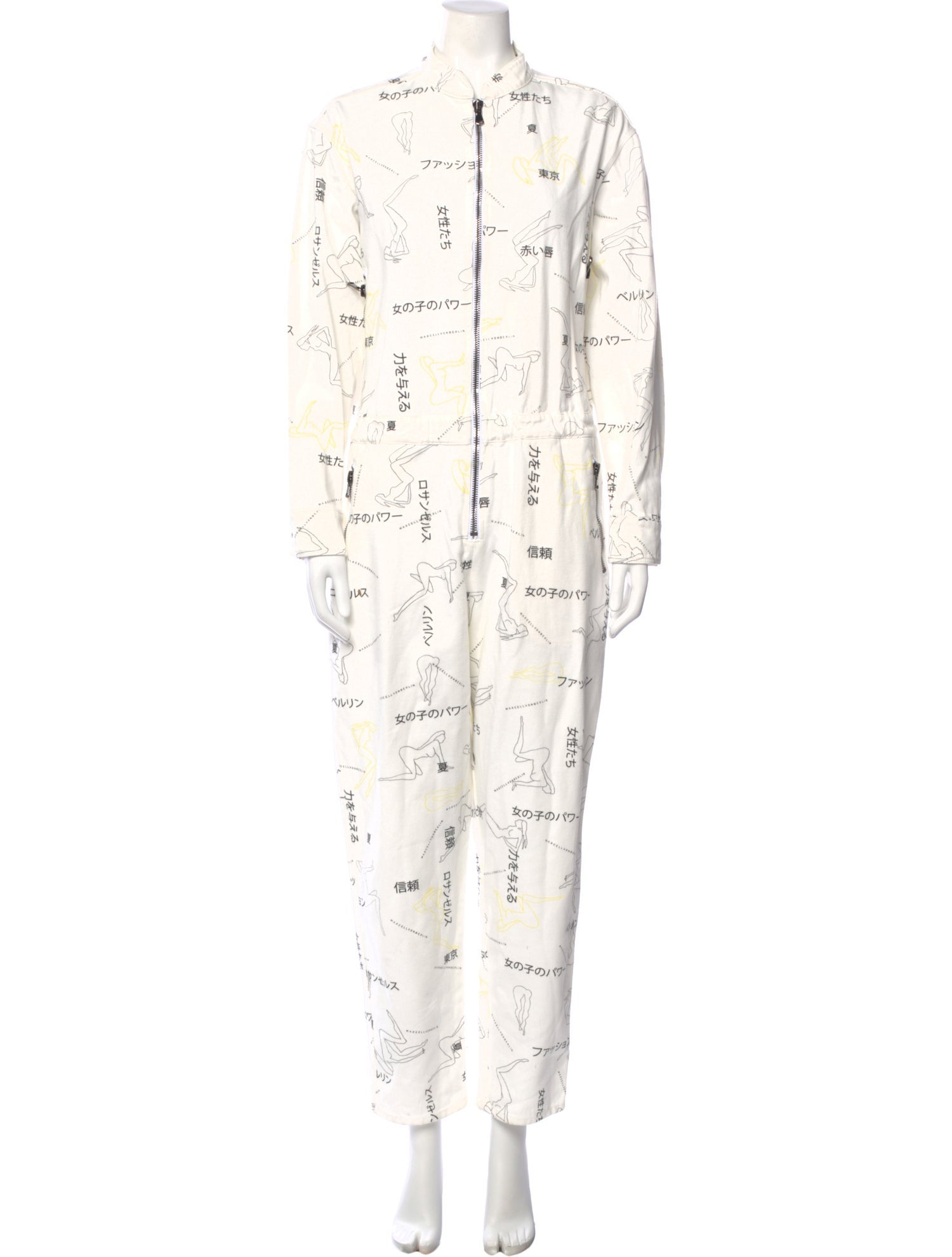 Marcell Von Berlin Printed Mock Neck Jumpsuit w/ Tags