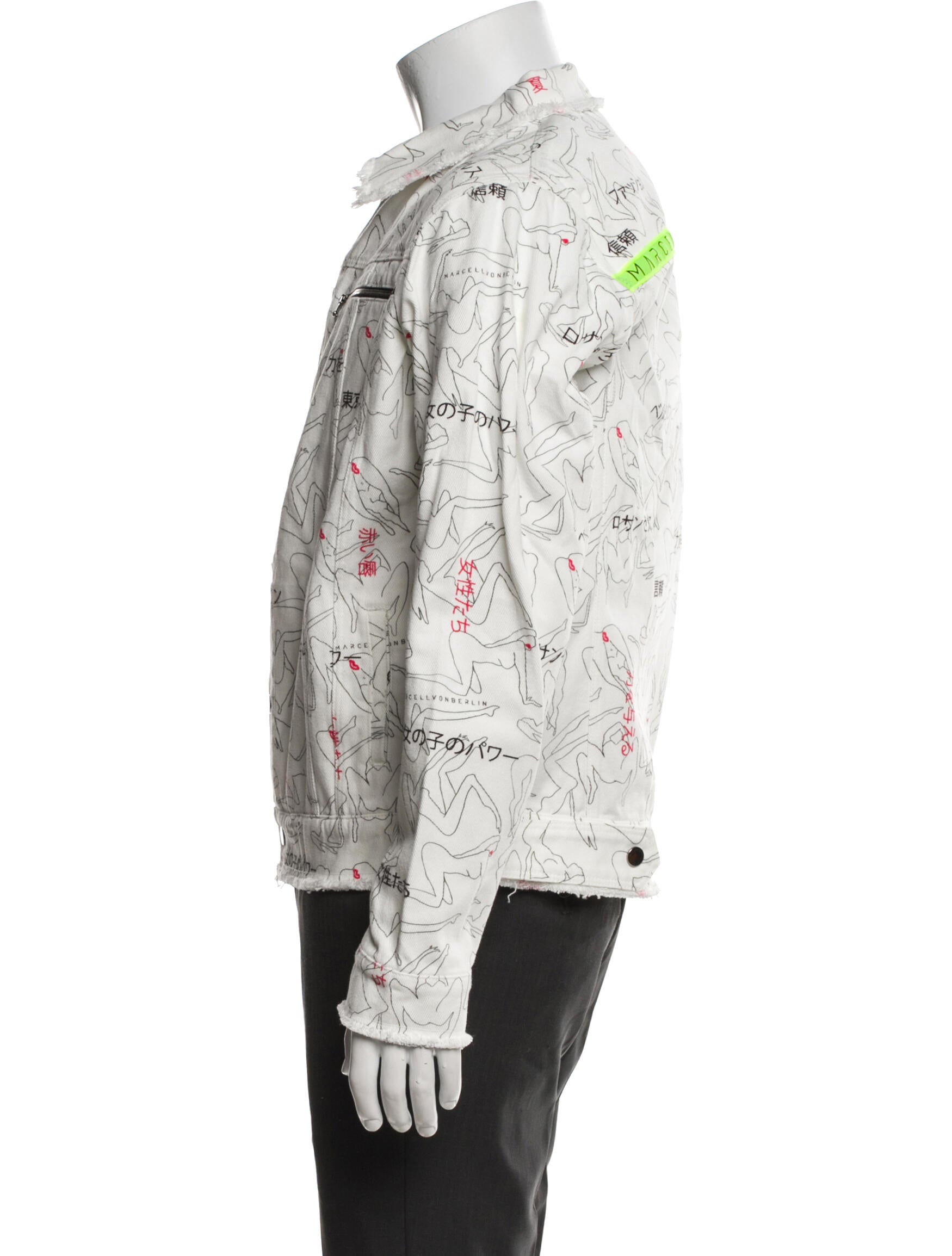 Marcell Von Berlin Printed Denim Jacket