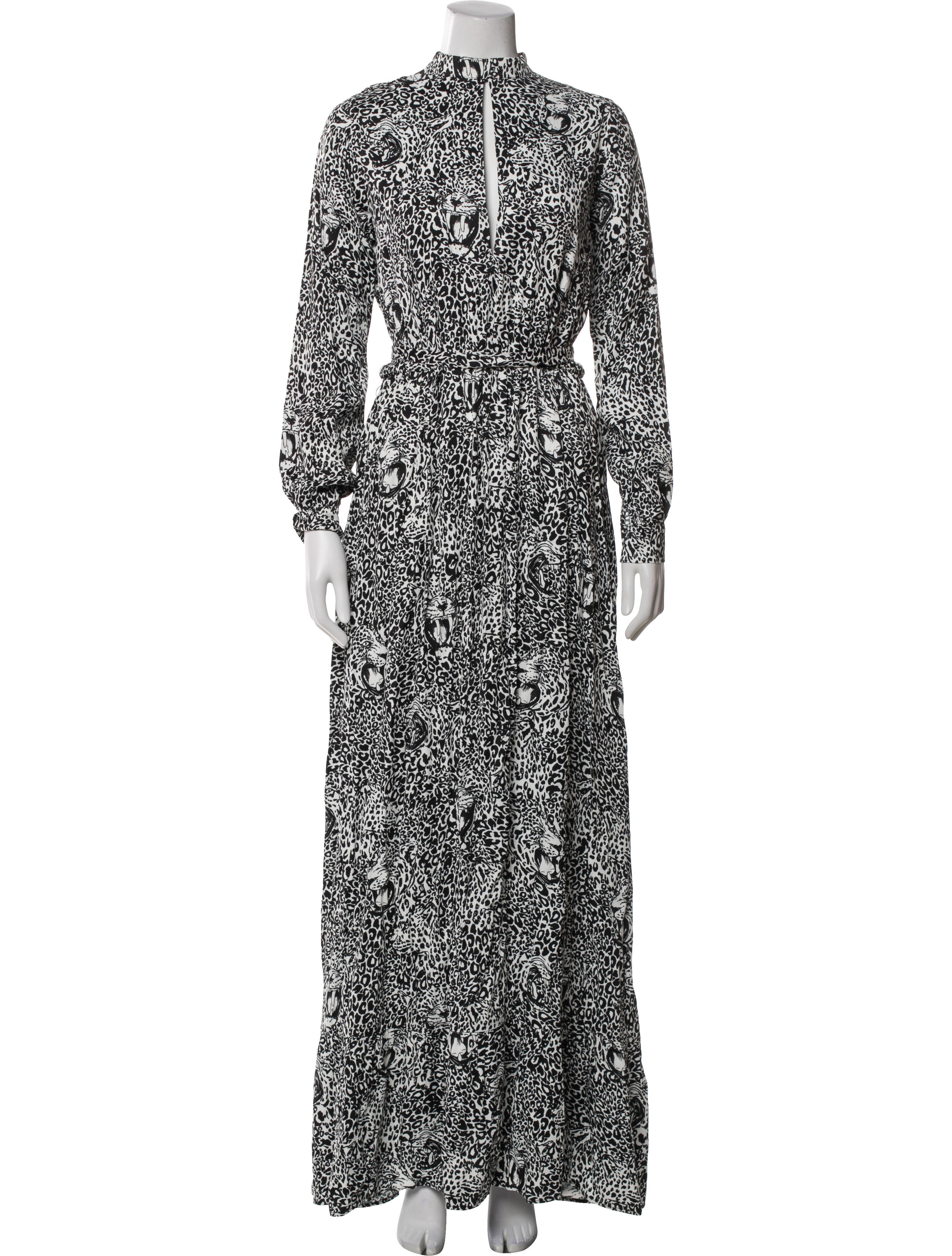 Marcell Von Berlin Animal Print Long Dress w/ Tags