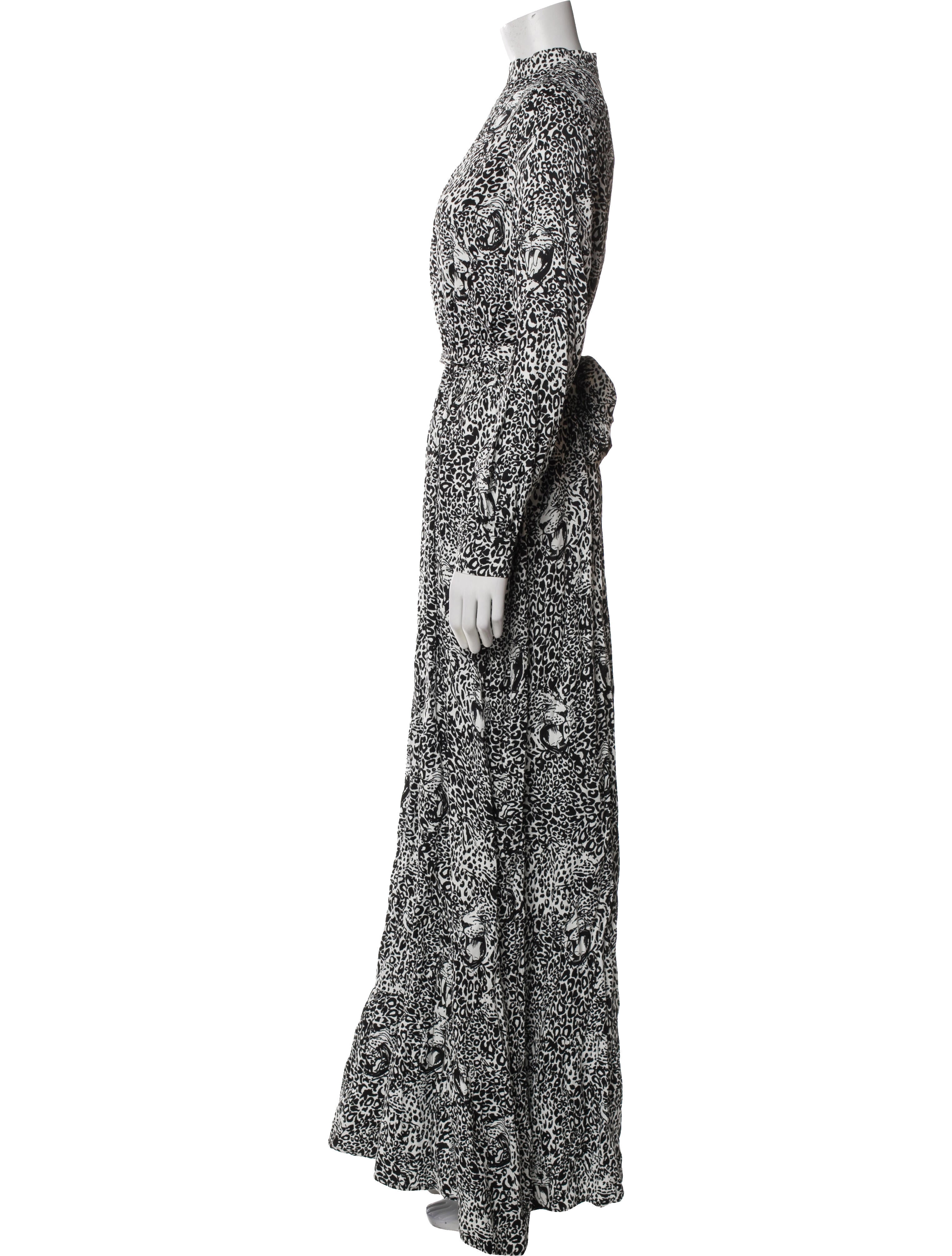 Marcell Von Berlin Animal Print Long Dress w/ Tags
