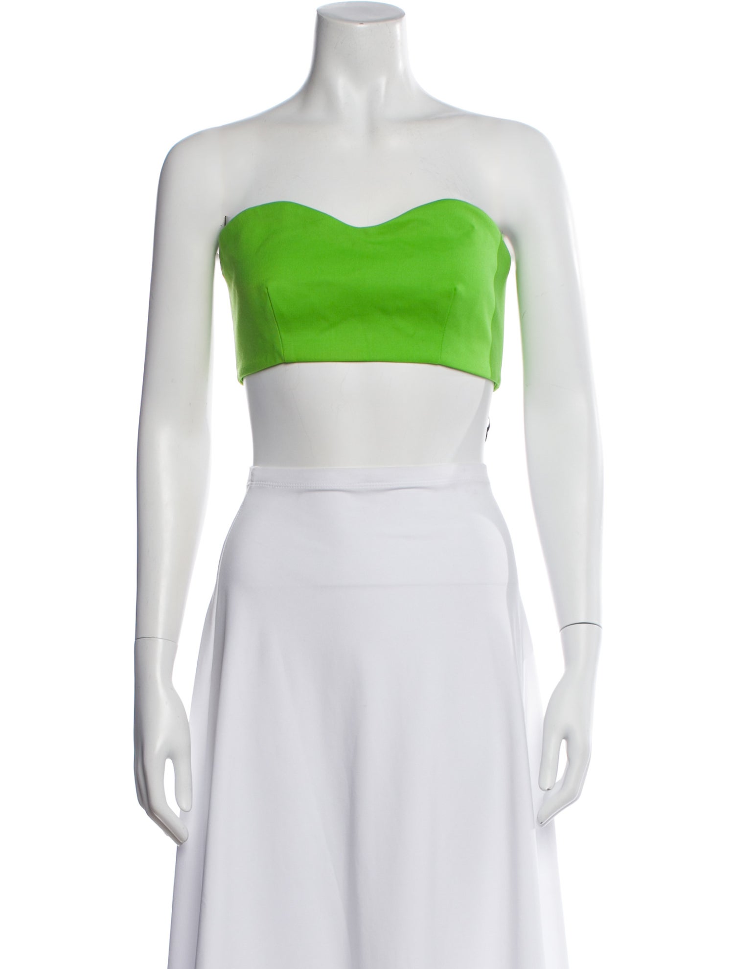 Marcell Von Berlin Virgin Wool Strapless Crop Top w/ Tags