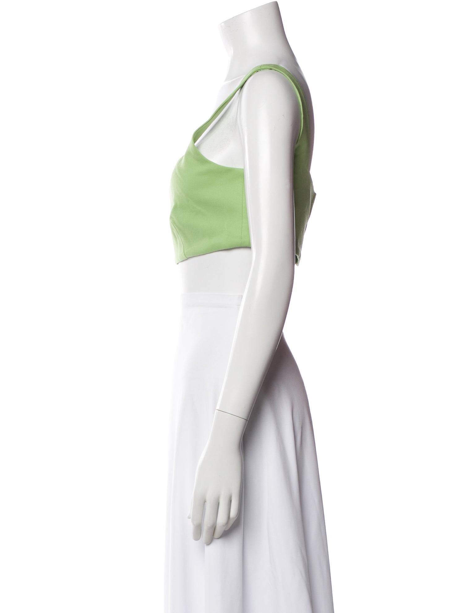 Marcell Von Berlin Virgin Wool Square Neckline Crop Top w/ Tags