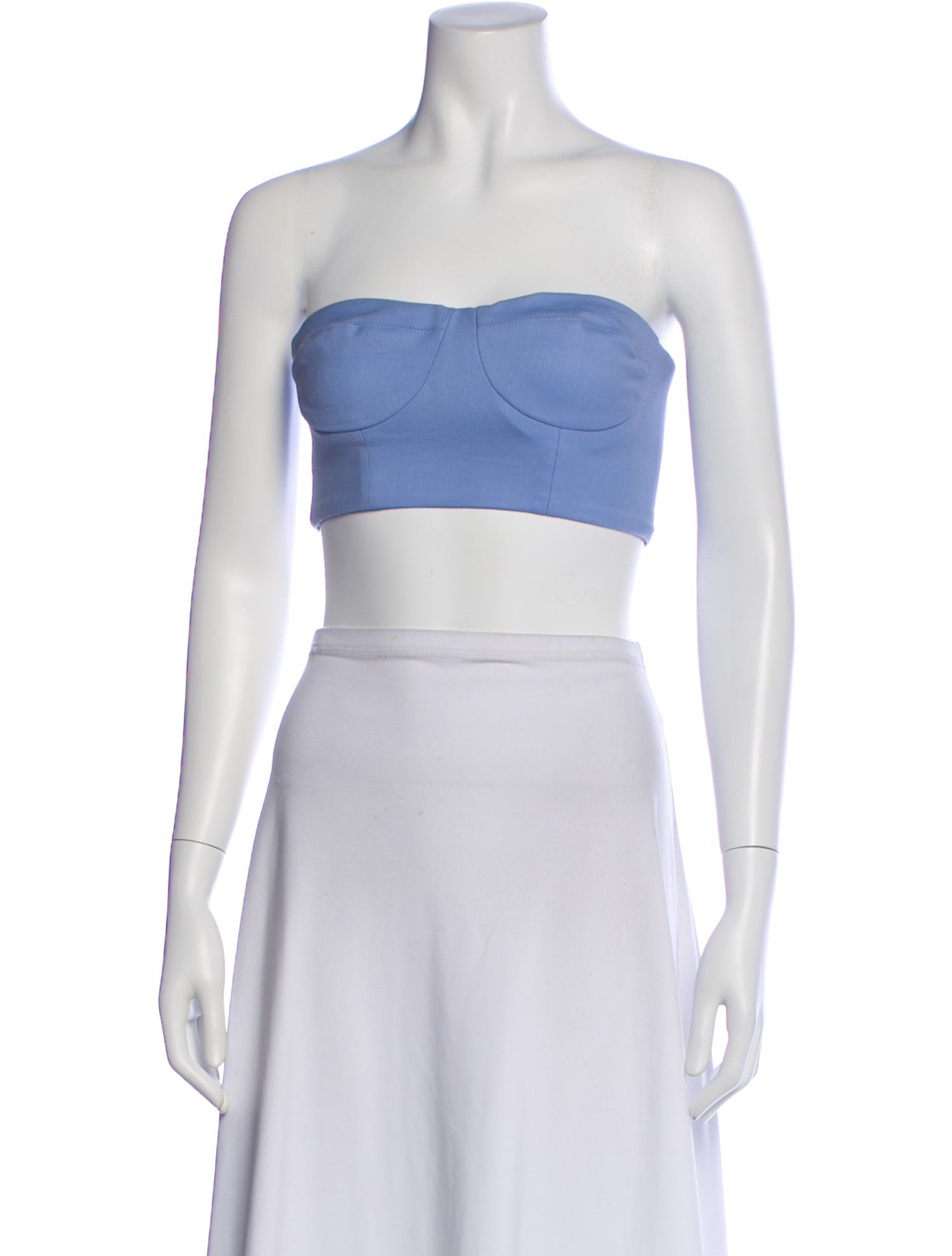 Marcell Von Berlin Virgin Wool Strapless Crop Top w/ Tags