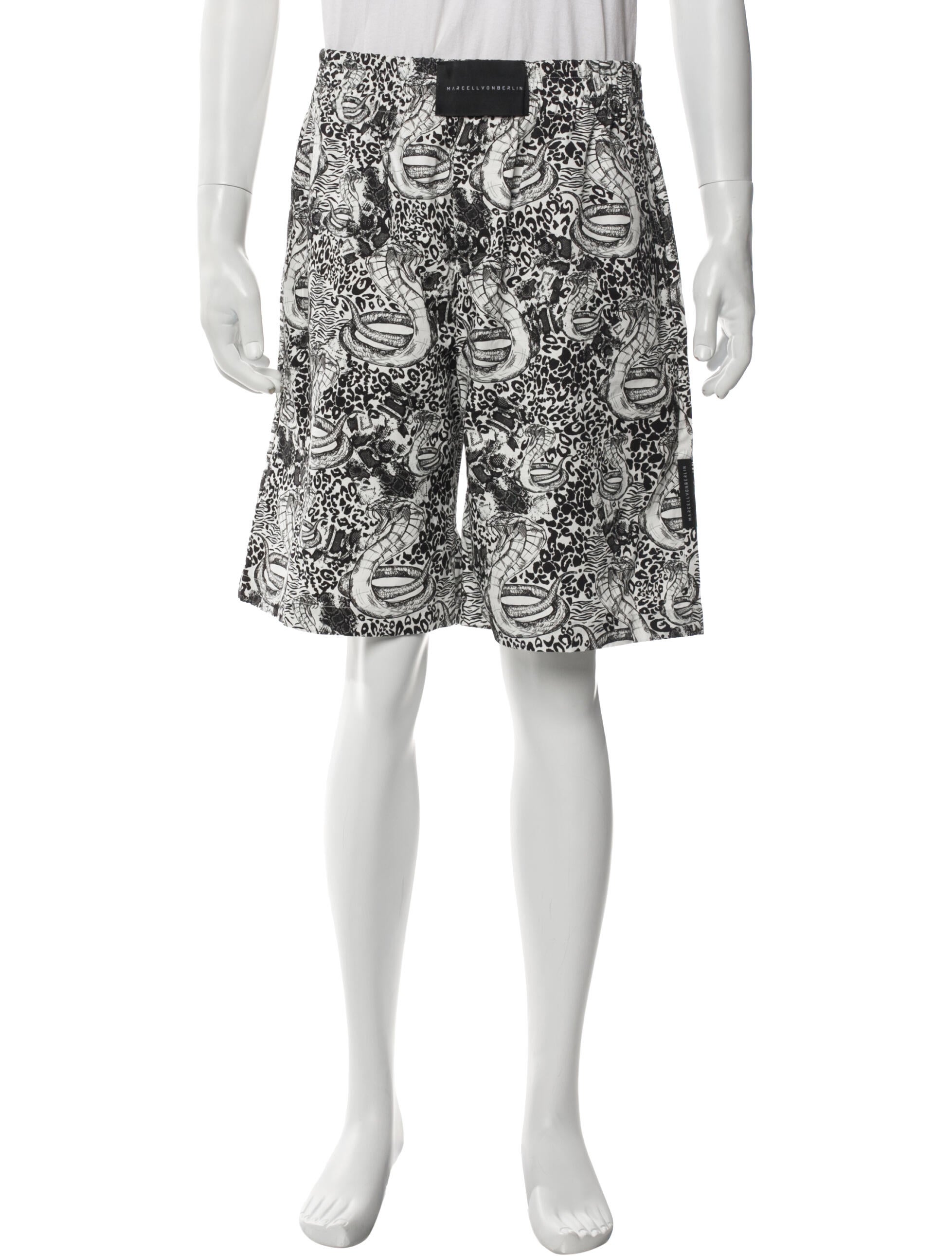 Marcell Von Berlin Printed Flat Front Shorts w/ Tags