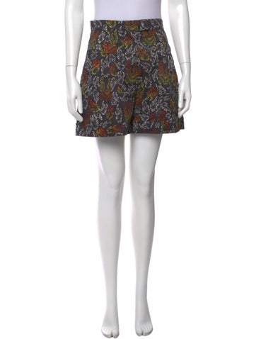 Pre-owned Marcell Von Berlin Printed Mini Shorts W/ Tags In Black