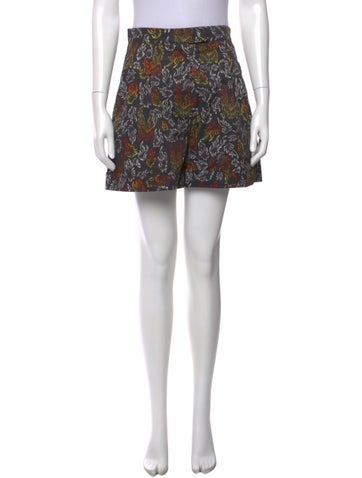 Pre-owned Marcell Von Berlin Printed Mini Shorts W/ Tags In Black